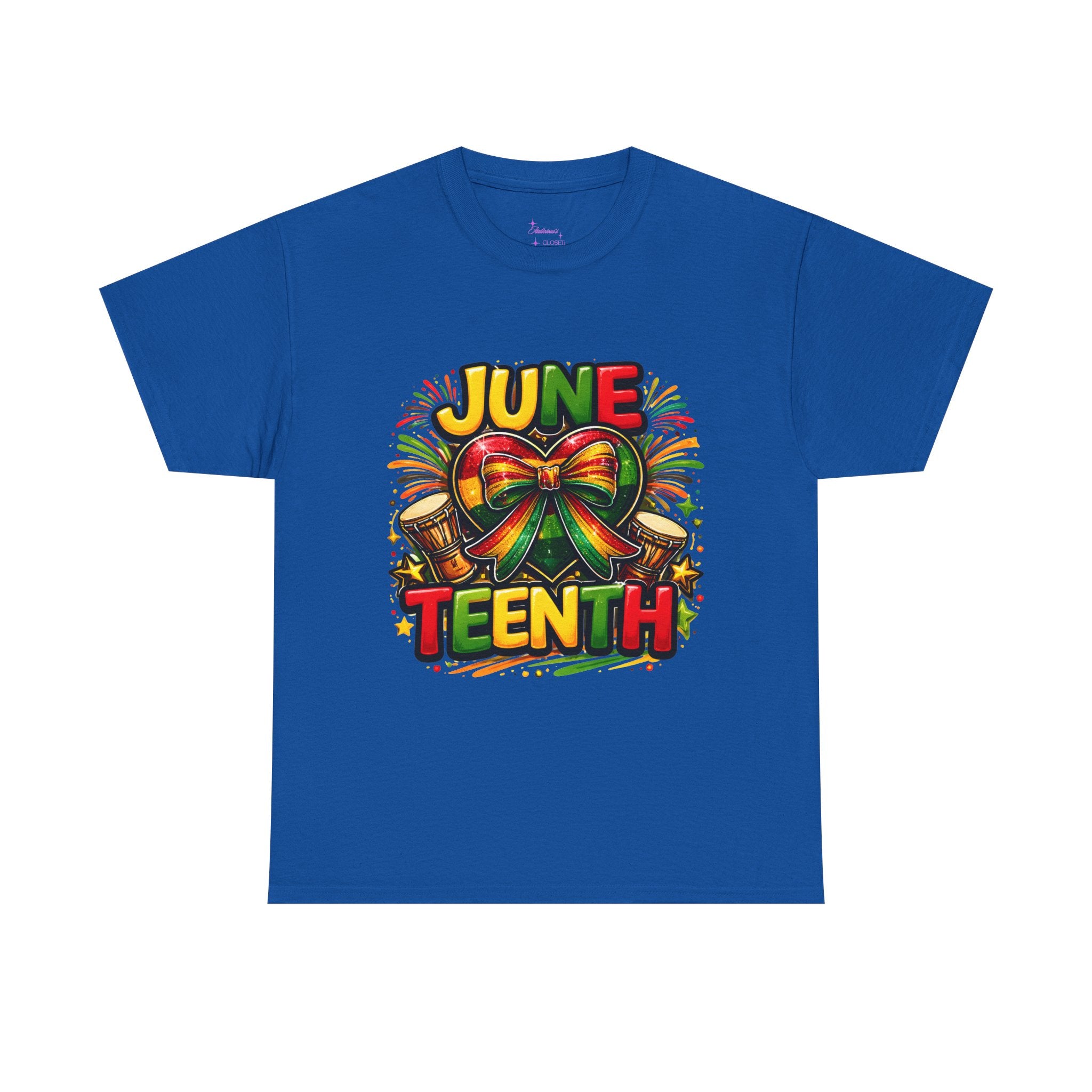 Juneteenth Celebration Ribbon & Drum Tee