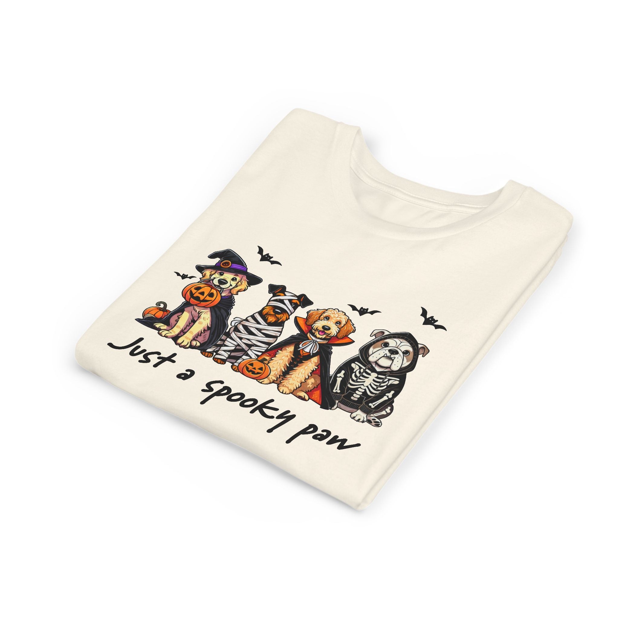 Spooky Paw Halloween Youth Tee