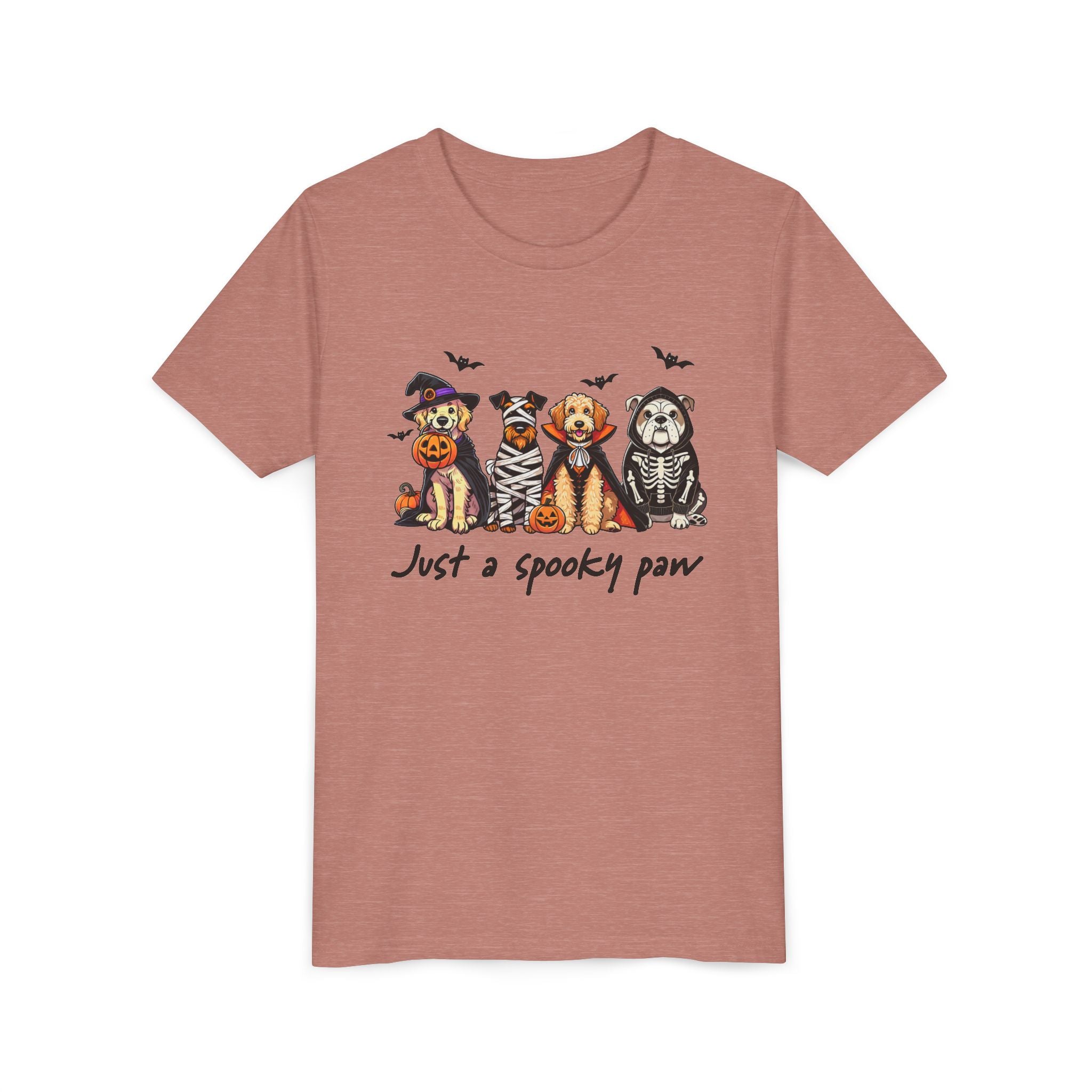 Spooky Paw Halloween Youth Tee