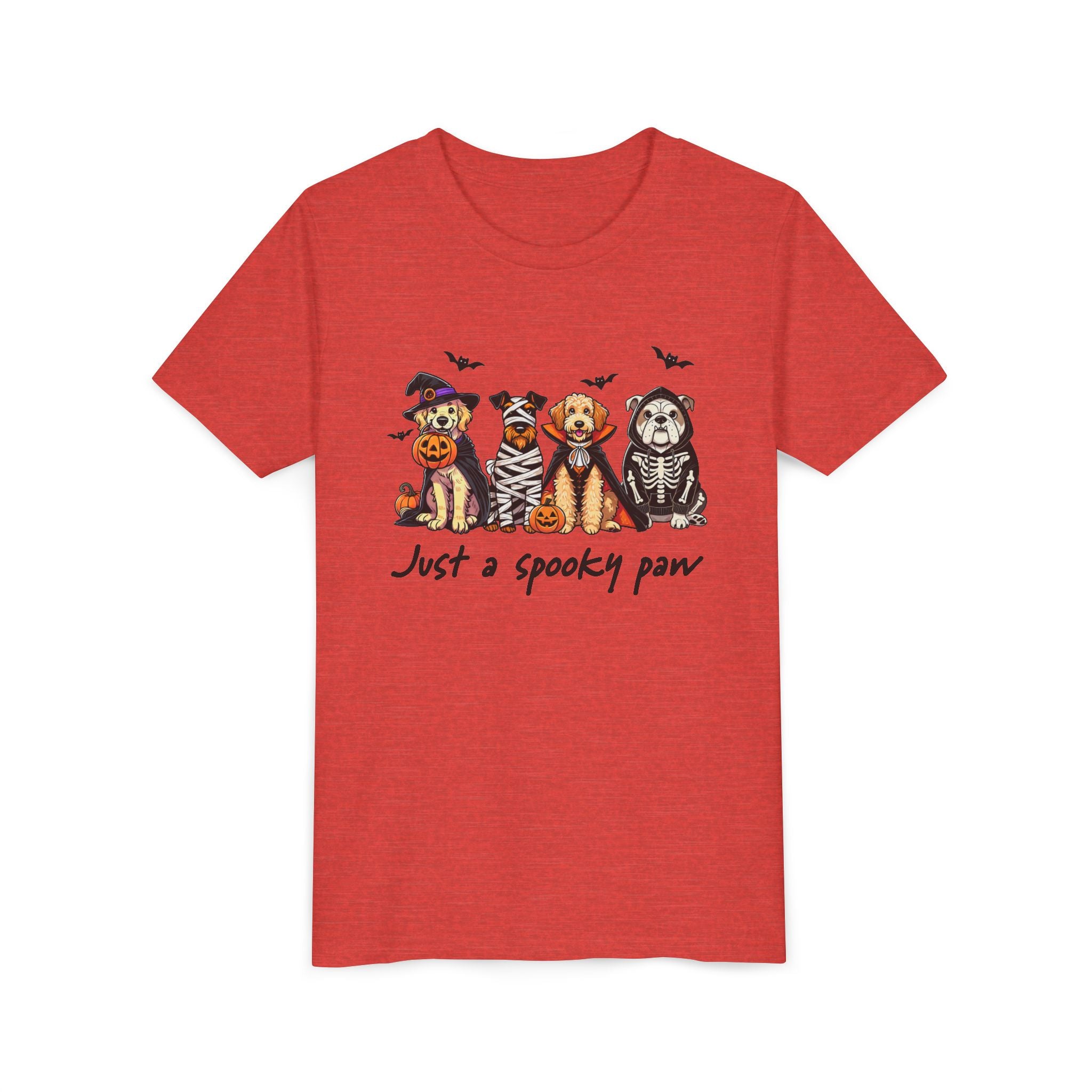Spooky Paw Halloween Youth Tee