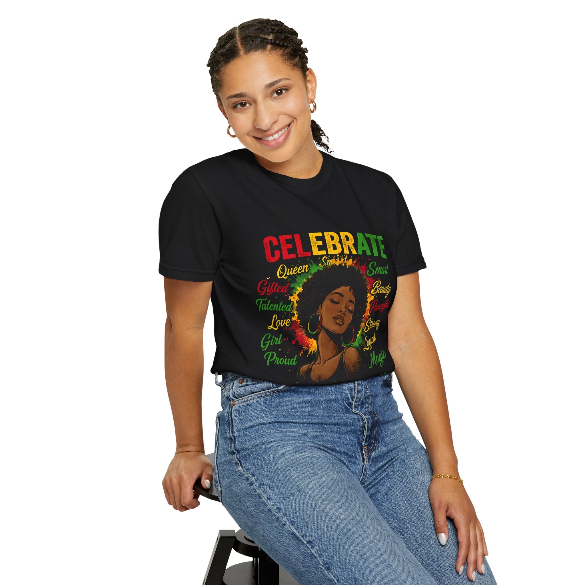Juneteenth Celebration T-Shirt — Celebrate Juneteenth with Afrocentric Art & Empowering Words