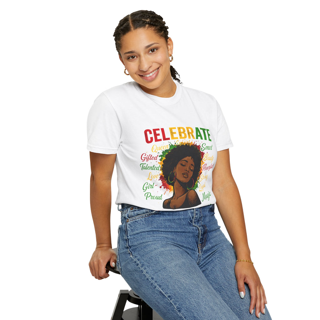 Juneteenth Celebration T-Shirt — Celebrate Juneteenth with Afrocentric Art & Empowering Words