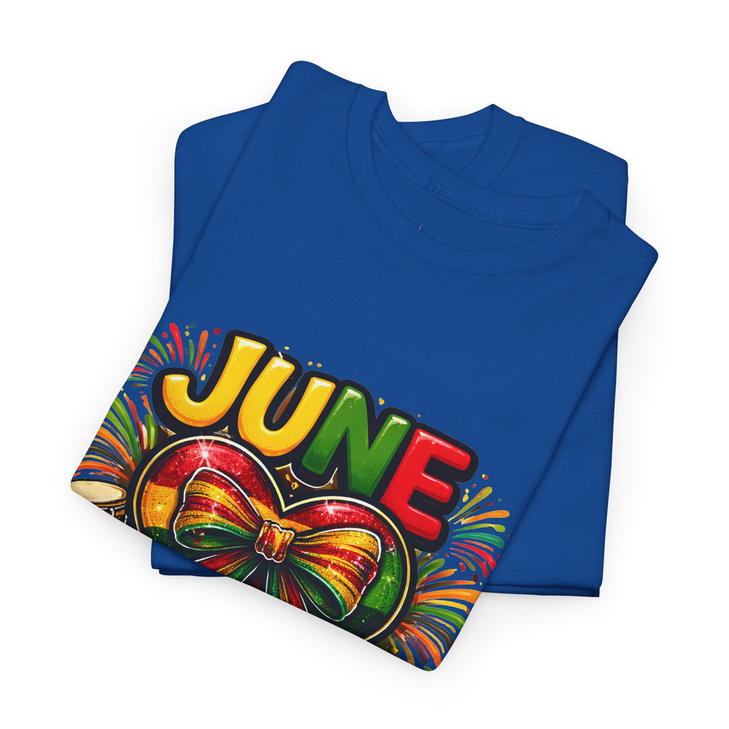 Juneteenth Celebration Ribbon & Drum Tee