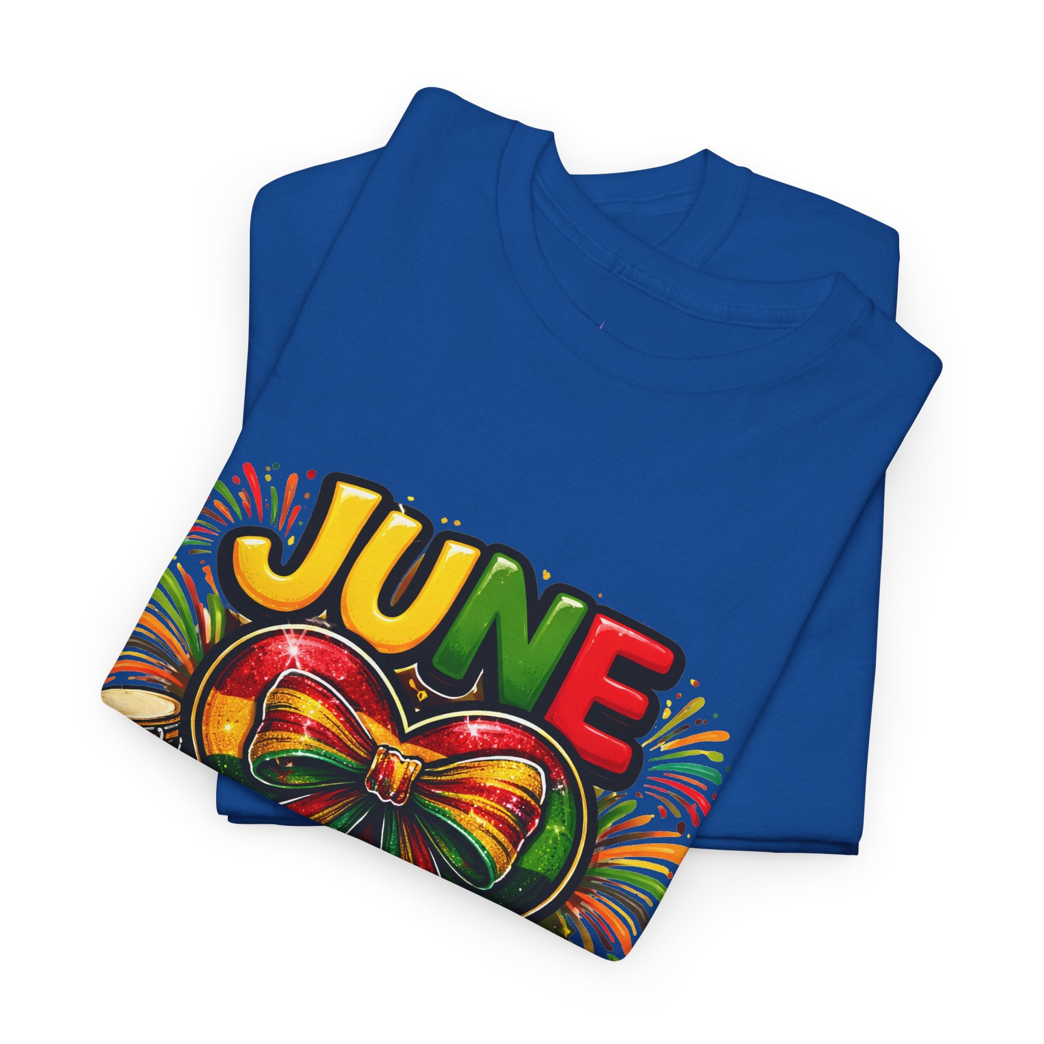 Juneteenth Celebration Ribbon & Drum Tee