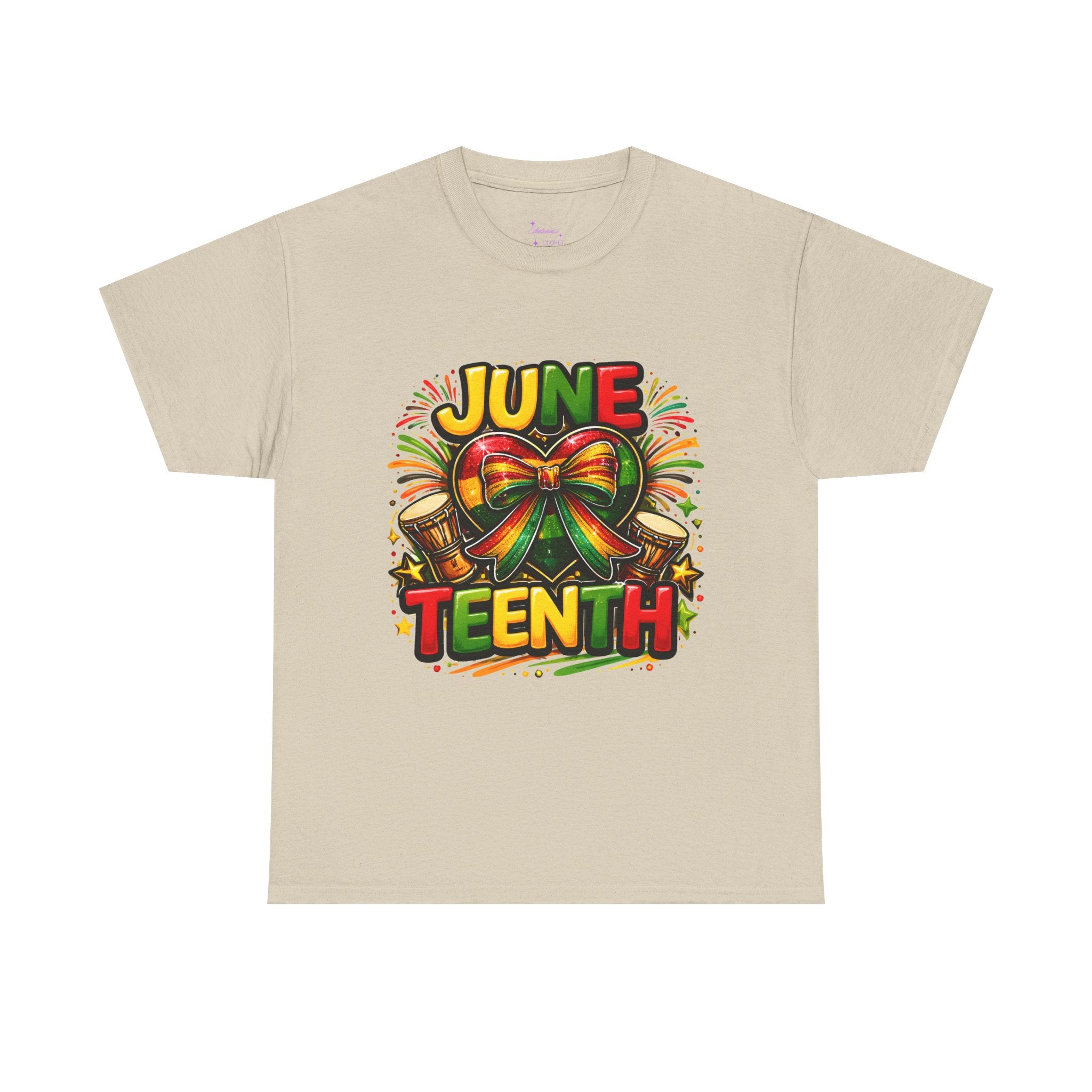 Juneteenth Celebration Ribbon & Drum Tee