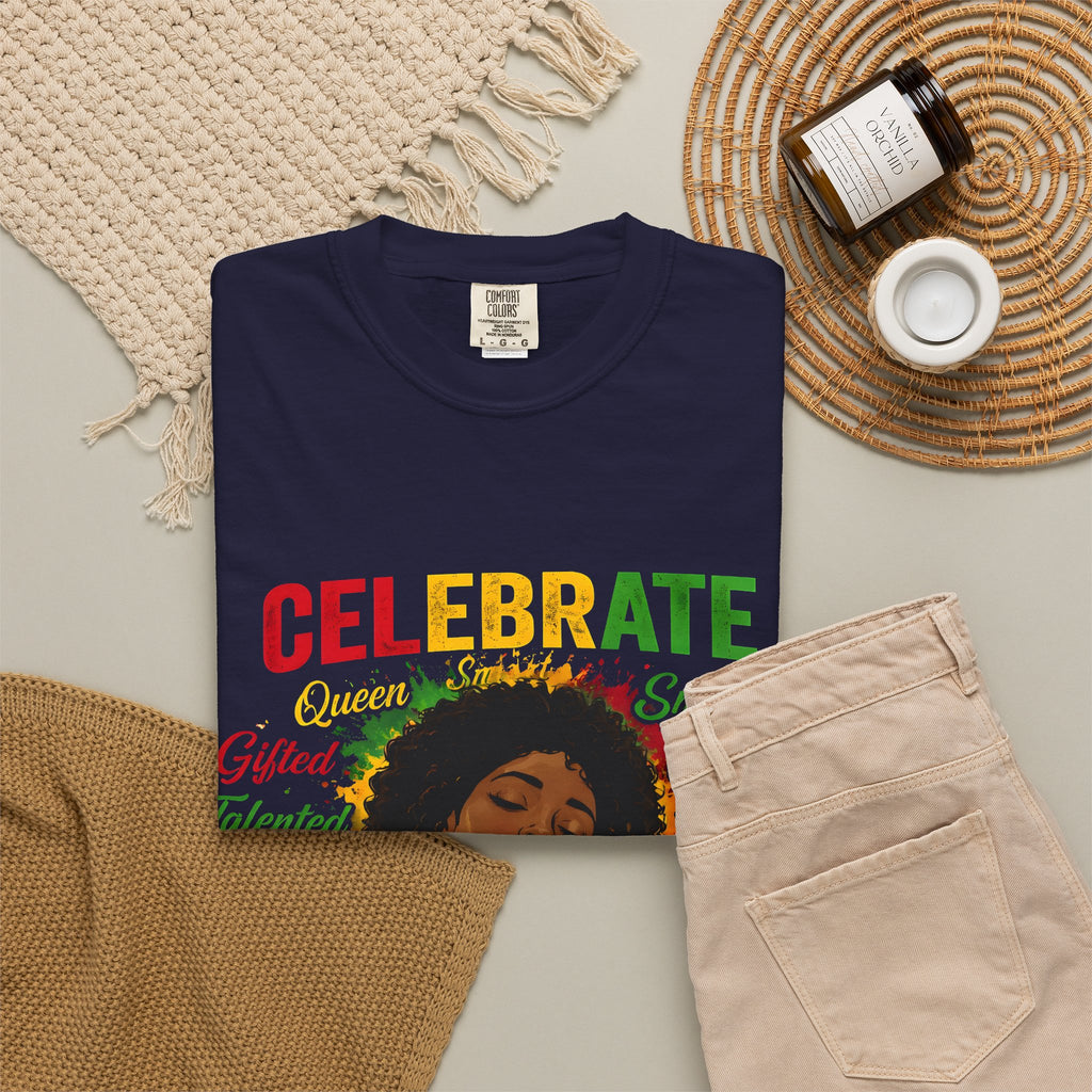 Juneteenth Celebration T-Shirt — Celebrate Juneteenth with Afrocentric Art & Empowering Words