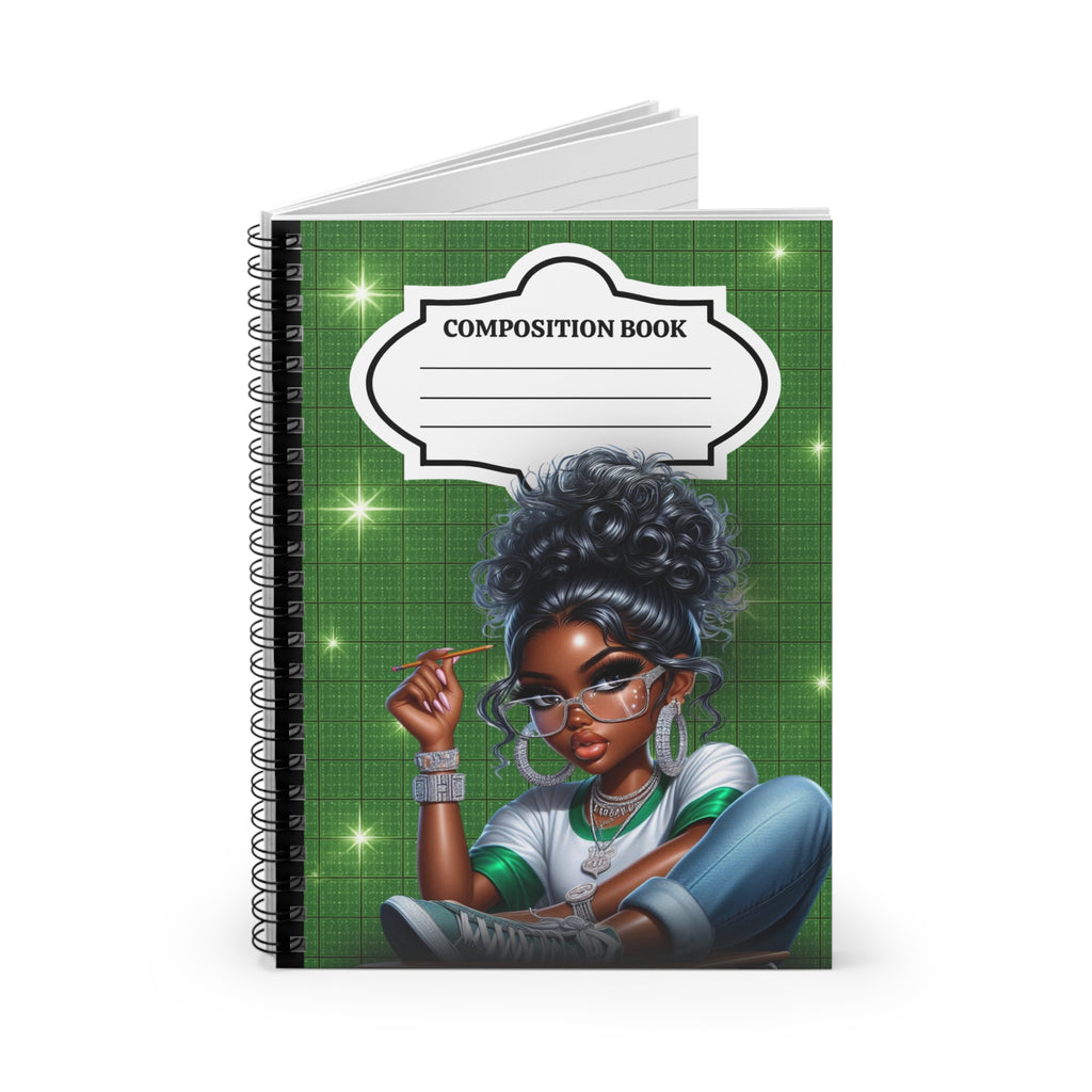 Bun Money Green Composition Notebook