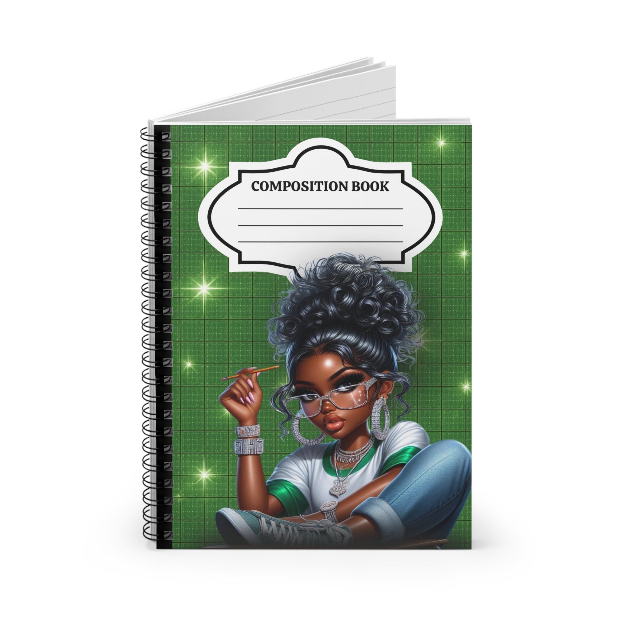 Bun Money Green Composition Notebook