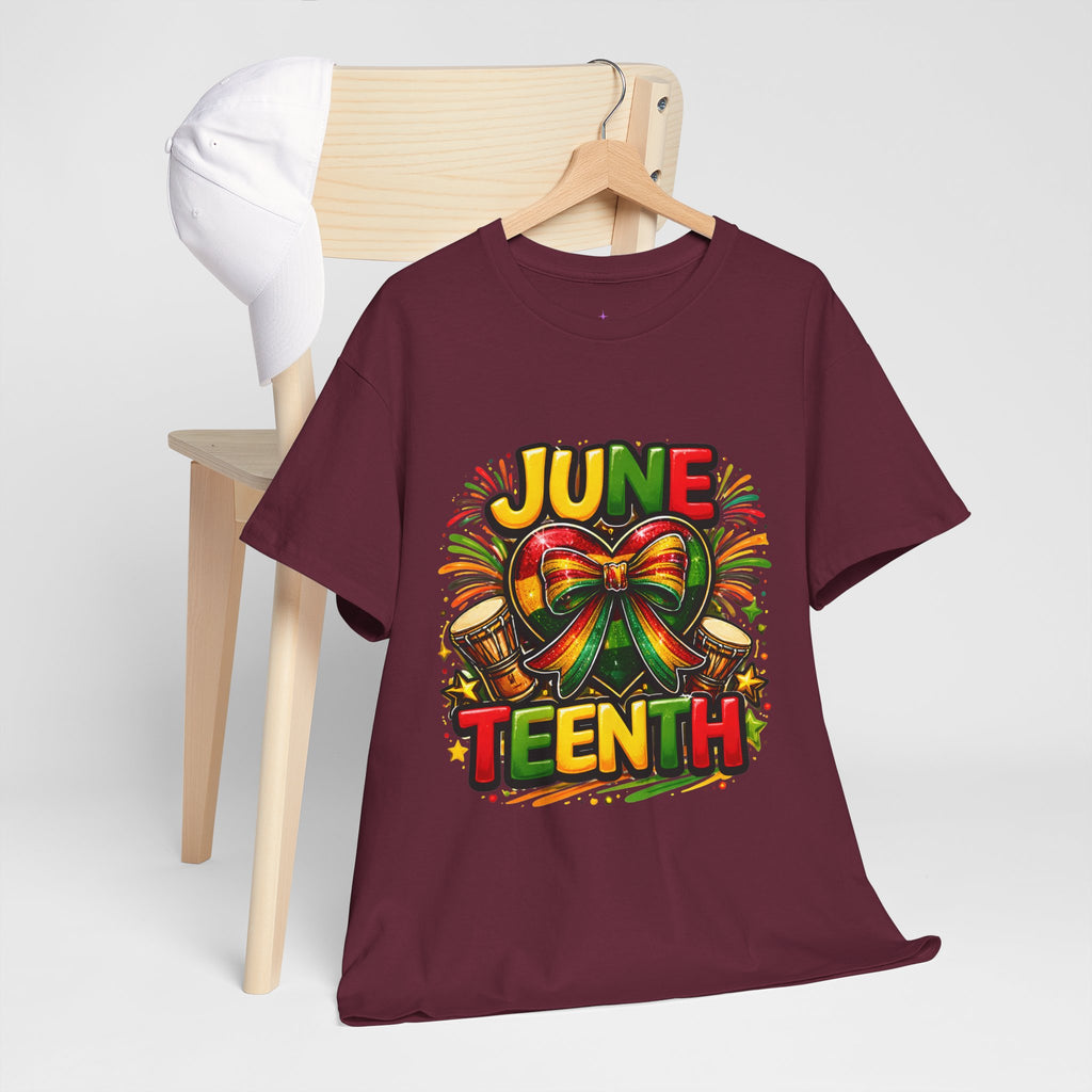 Juneteenth Celebration Ribbon & Drum Tee