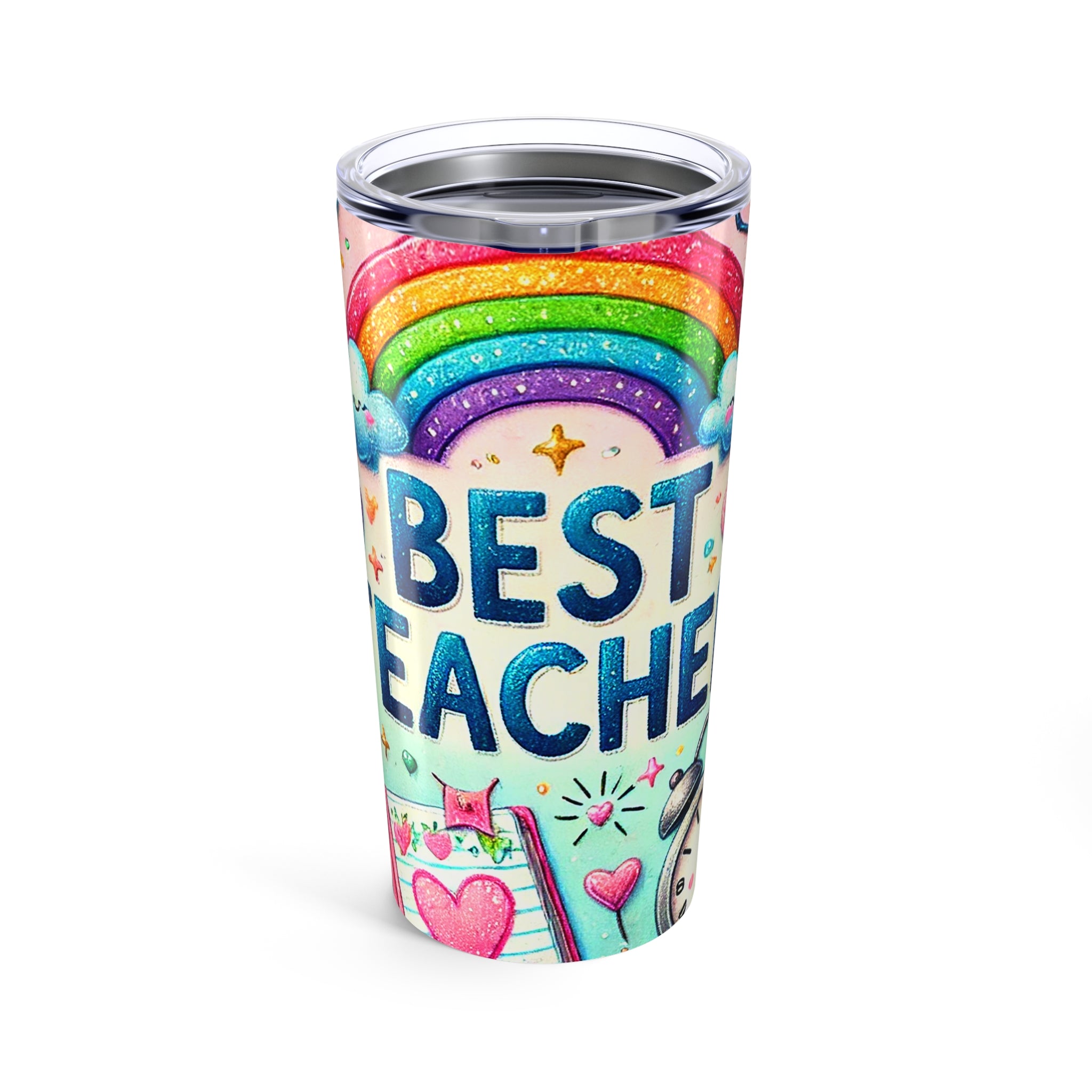 Rainbow Teacher Tumbler