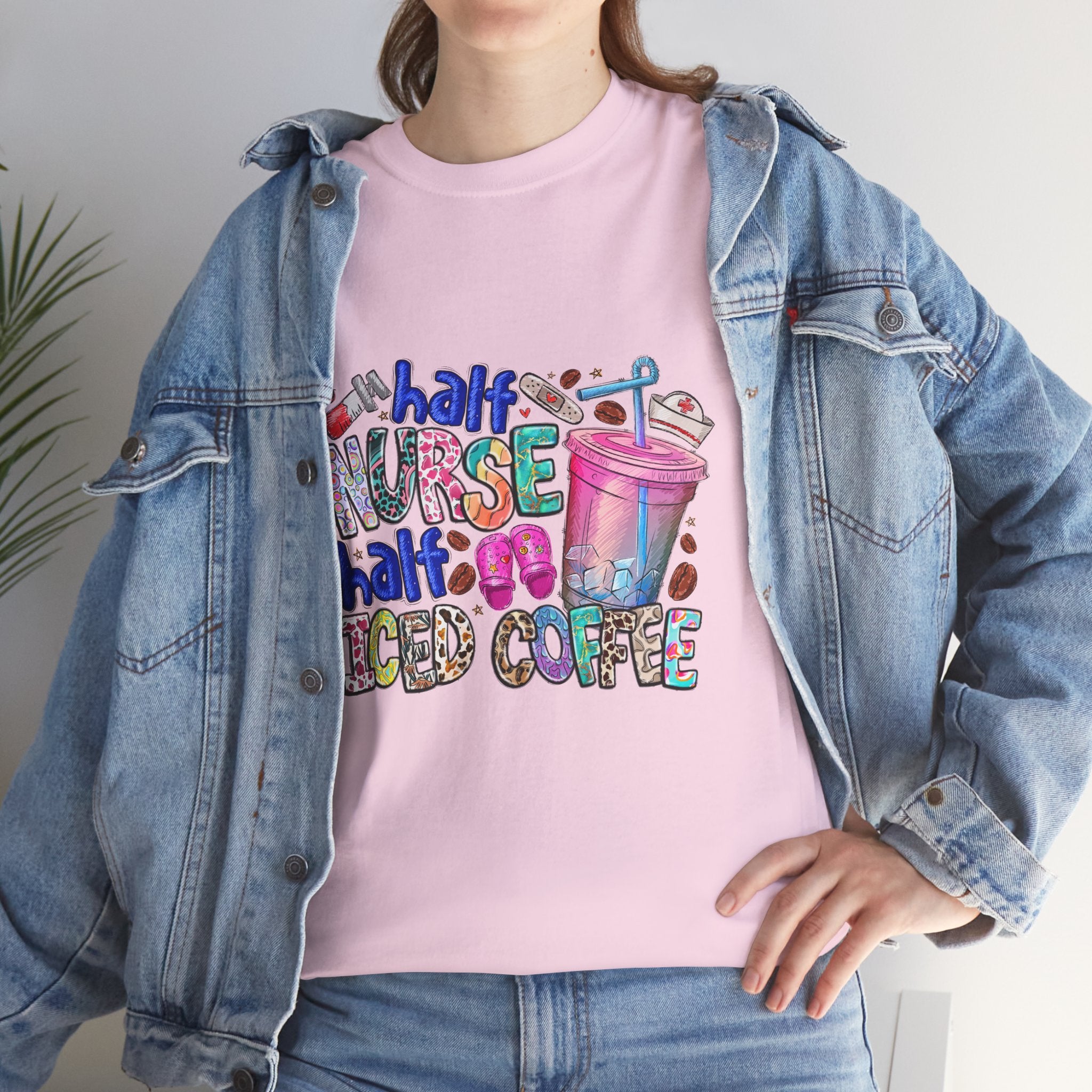Half Nurse - Half Iced Coffee Tee