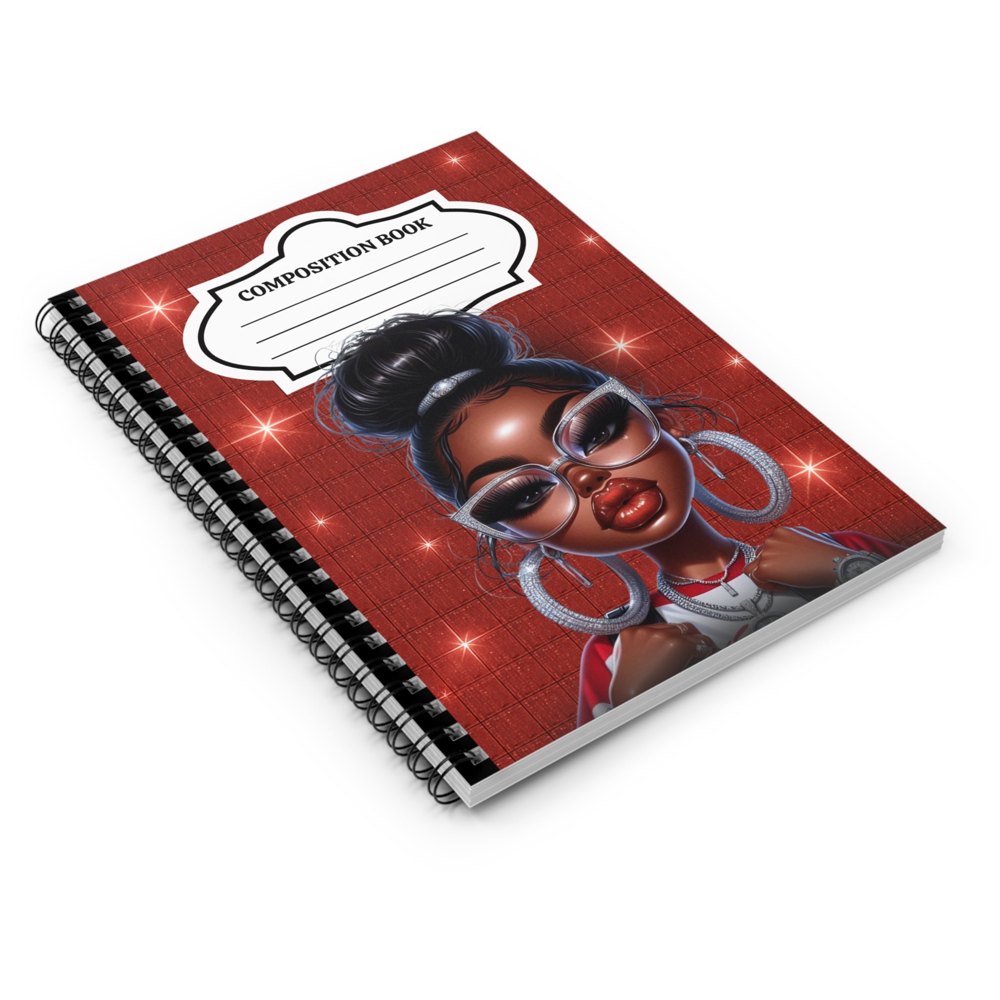 Red Bun Composition Notebook