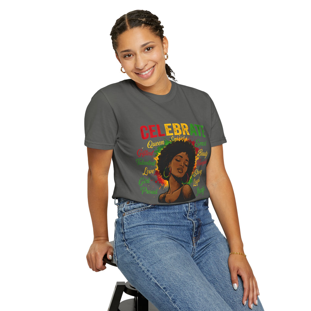 Juneteenth Celebration T-Shirt — Celebrate Juneteenth with Afrocentric Art & Empowering Words