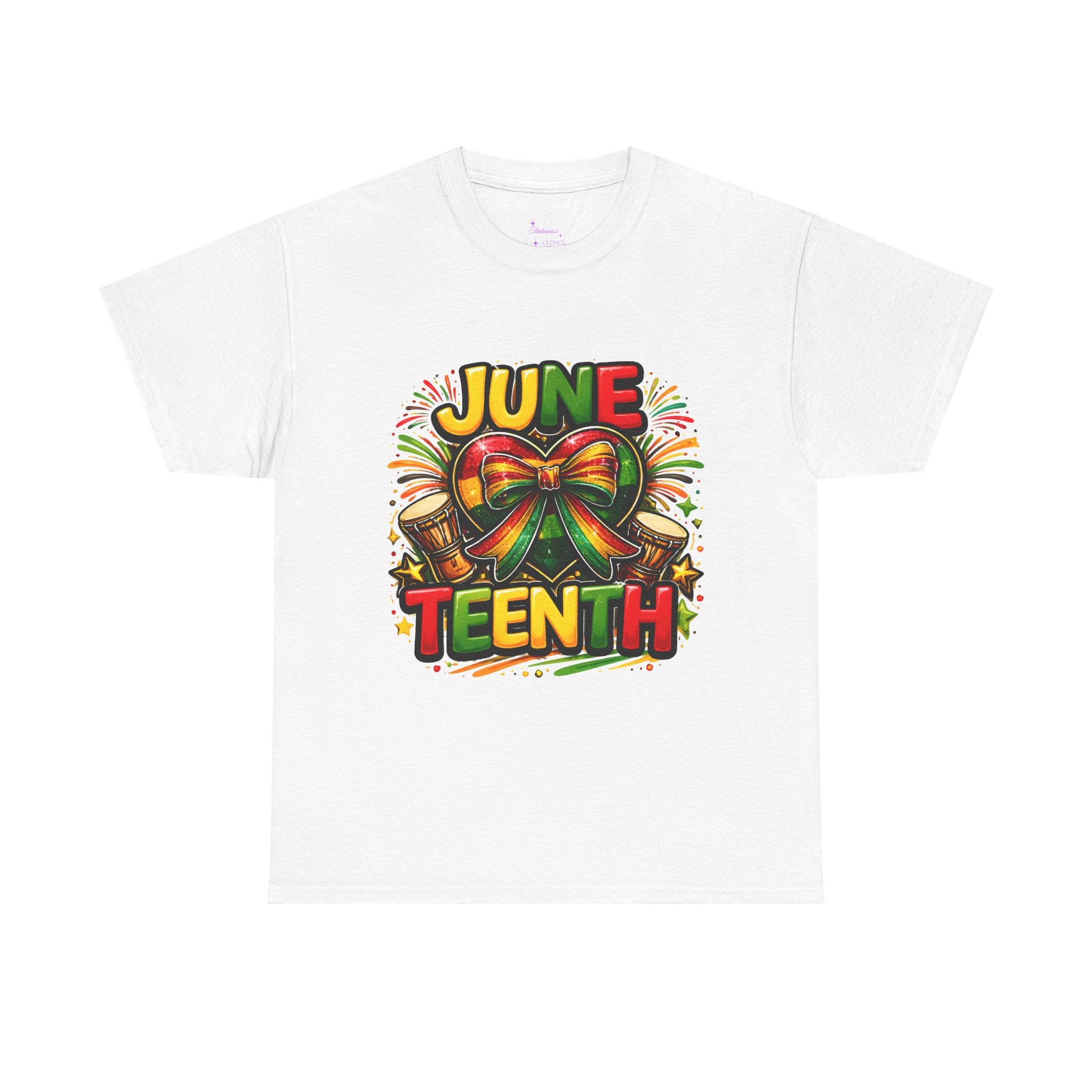Juneteenth Celebration Ribbon & Drum Tee