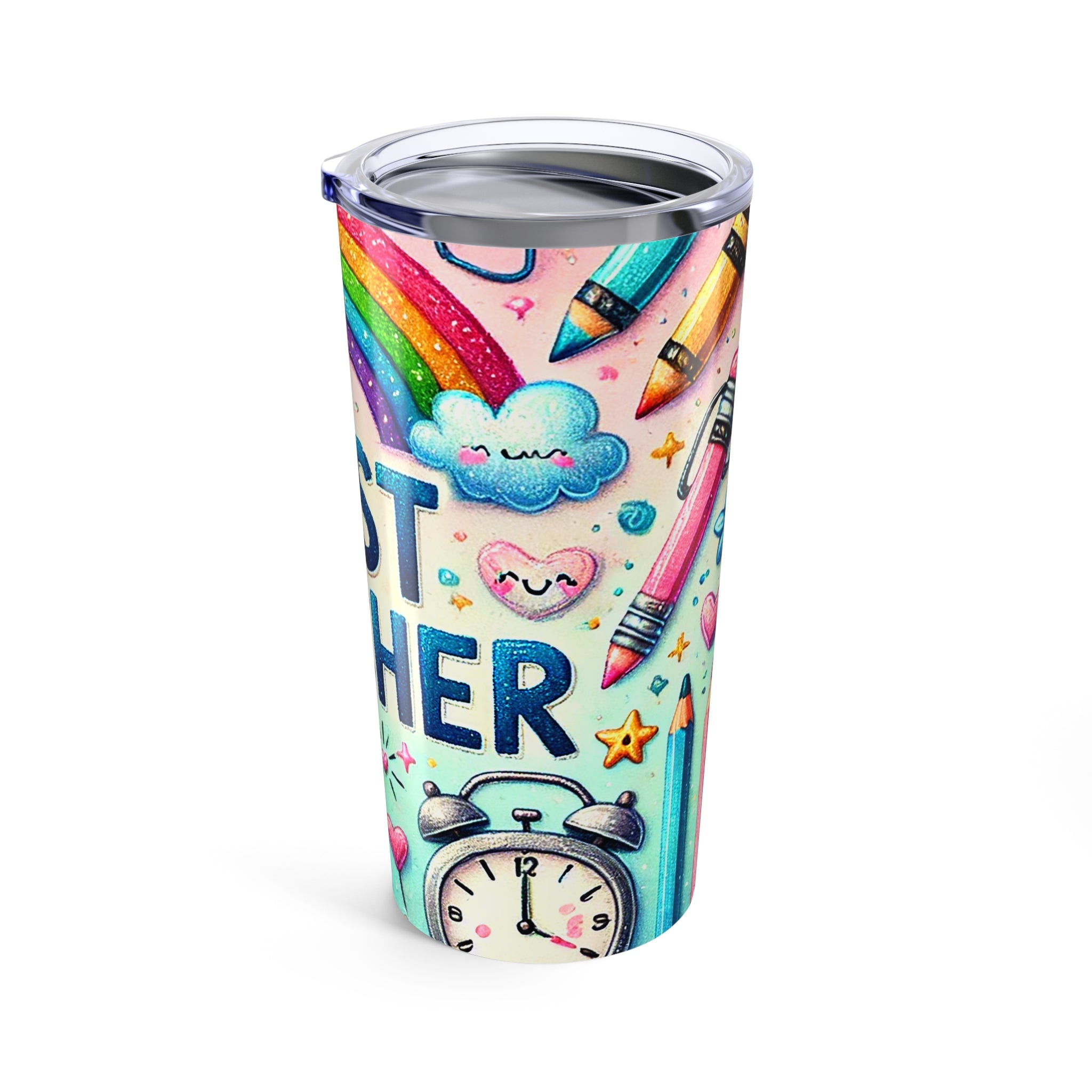 Rainbow Teacher Tumbler
