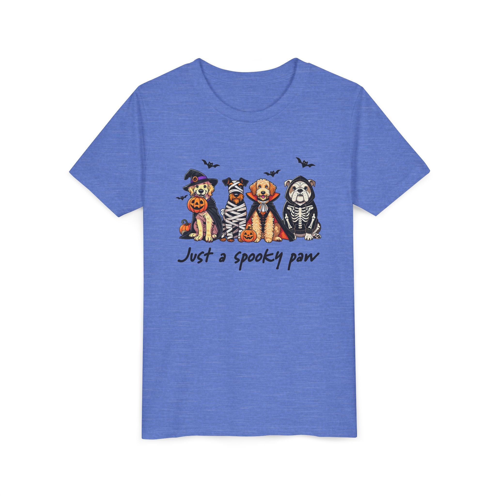 Spooky Paw Halloween Youth Tee