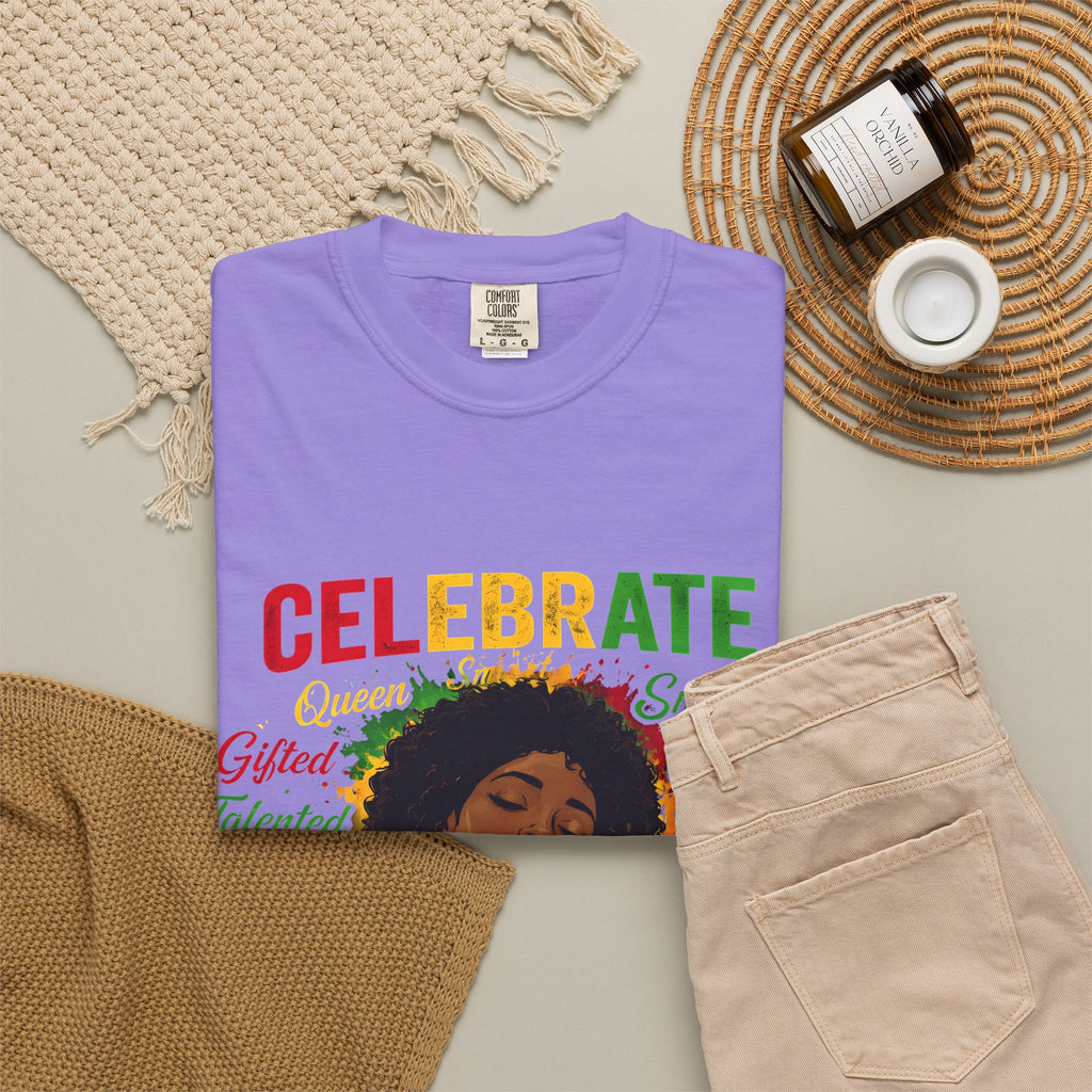 Juneteenth Celebration T-Shirt — Celebrate Juneteenth with Afrocentric Art & Empowering Words