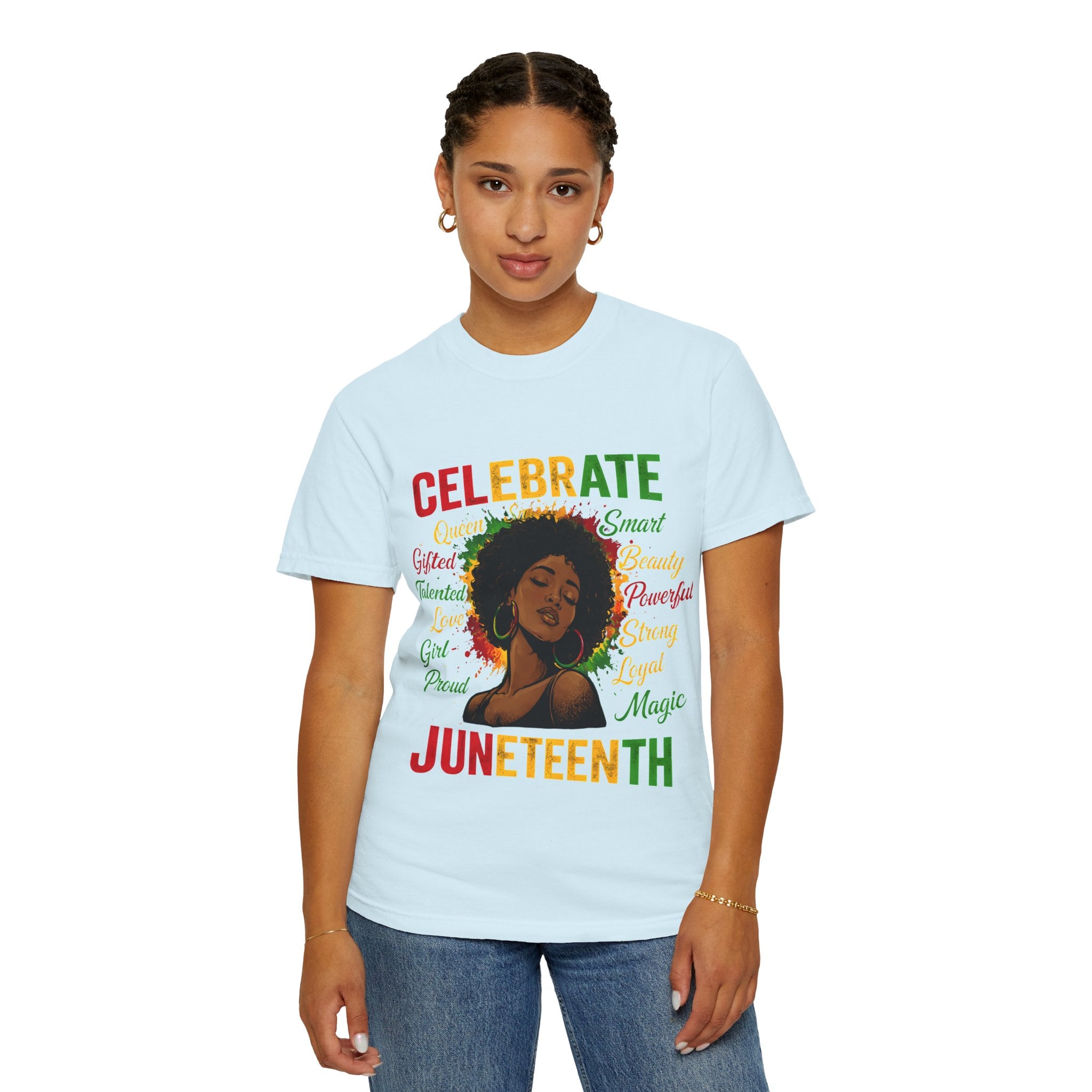 Juneteenth Celebration T-Shirt — Celebrate Juneteenth with Afrocentric Art & Empowering Words