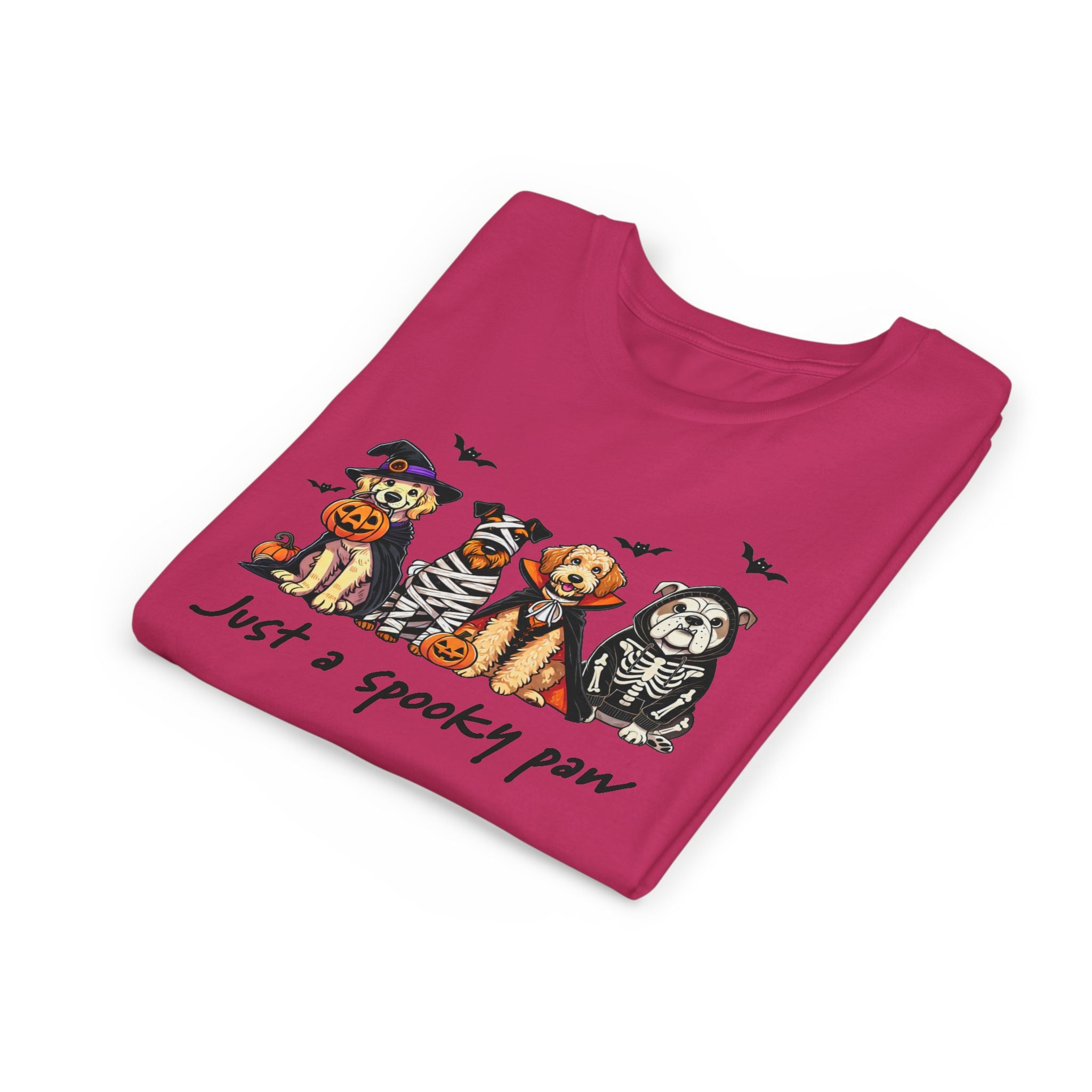 Spooky Paw Halloween Youth Tee