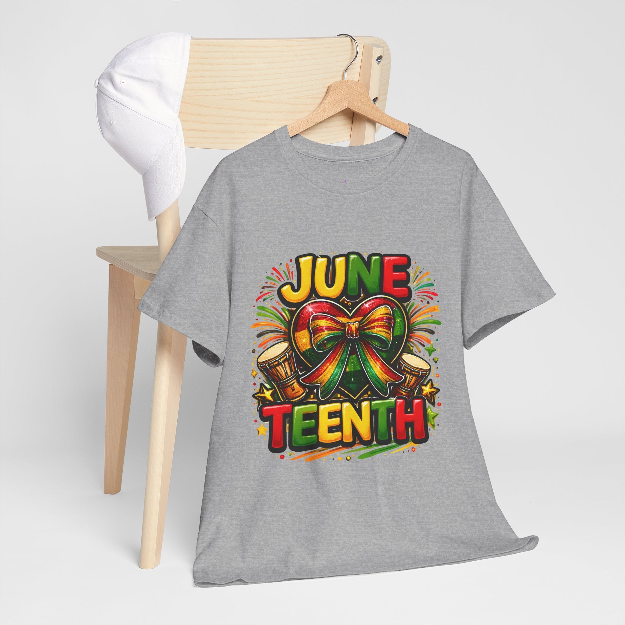 Juneteenth Celebration Ribbon & Drum Tee
