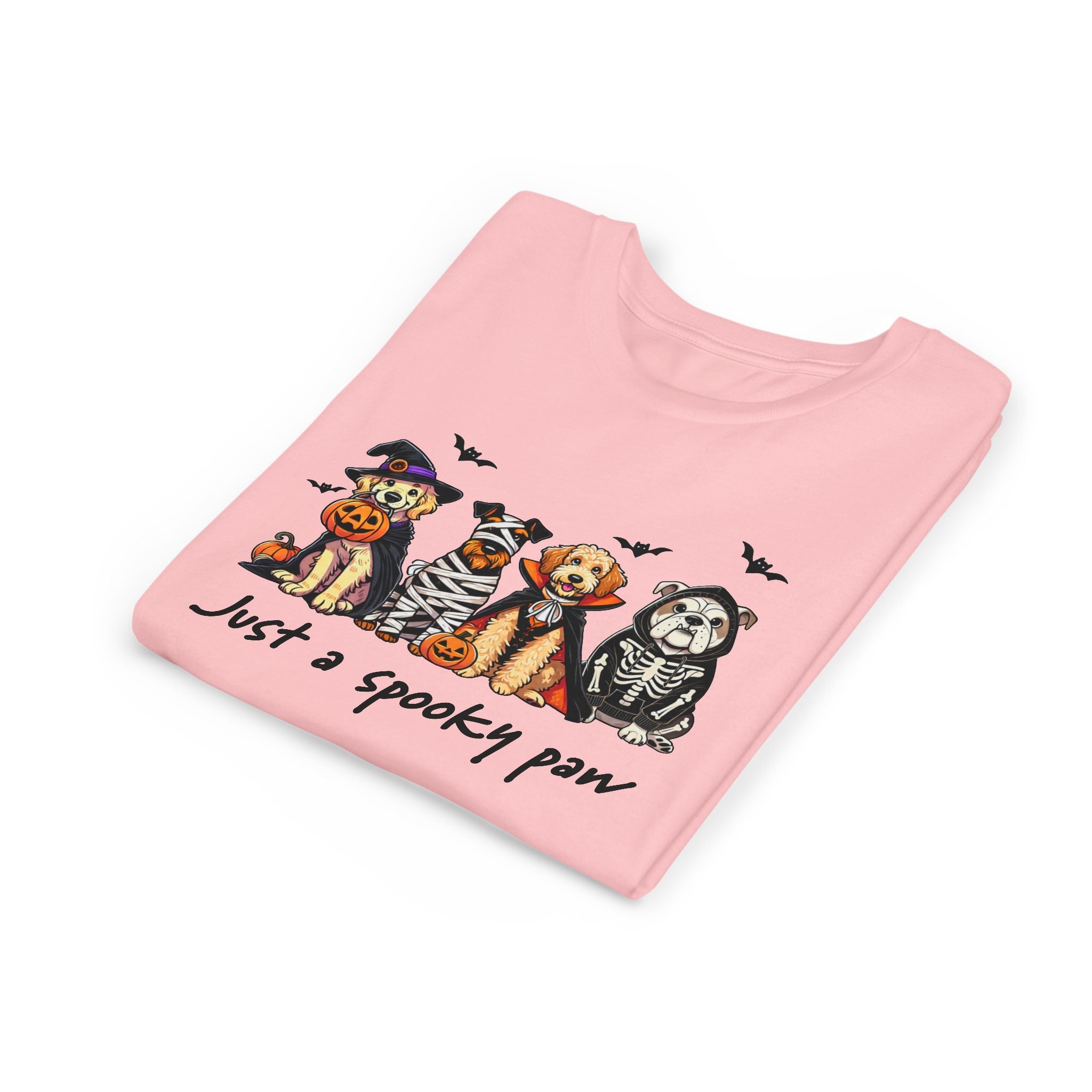 Spooky Paw Halloween Youth Tee