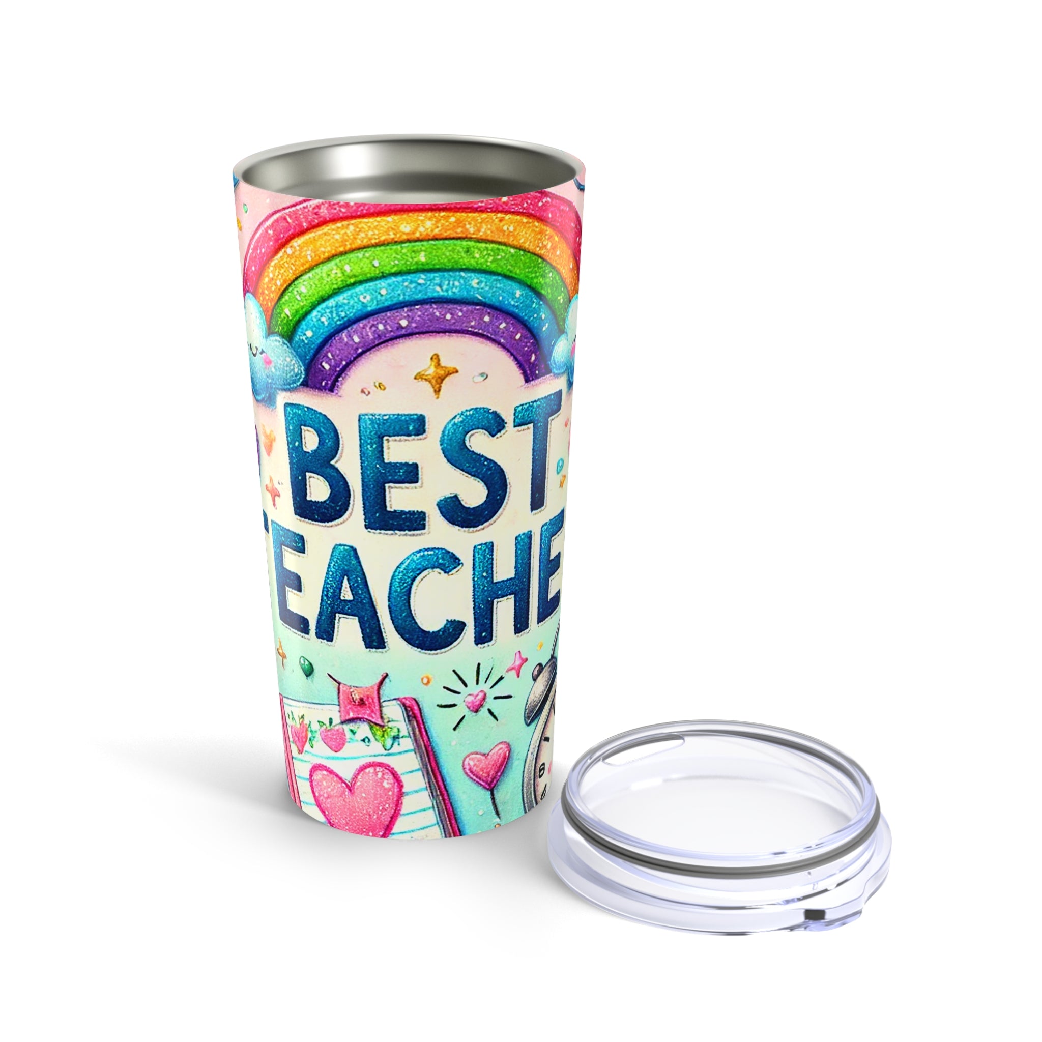 Rainbow Teacher Tumbler