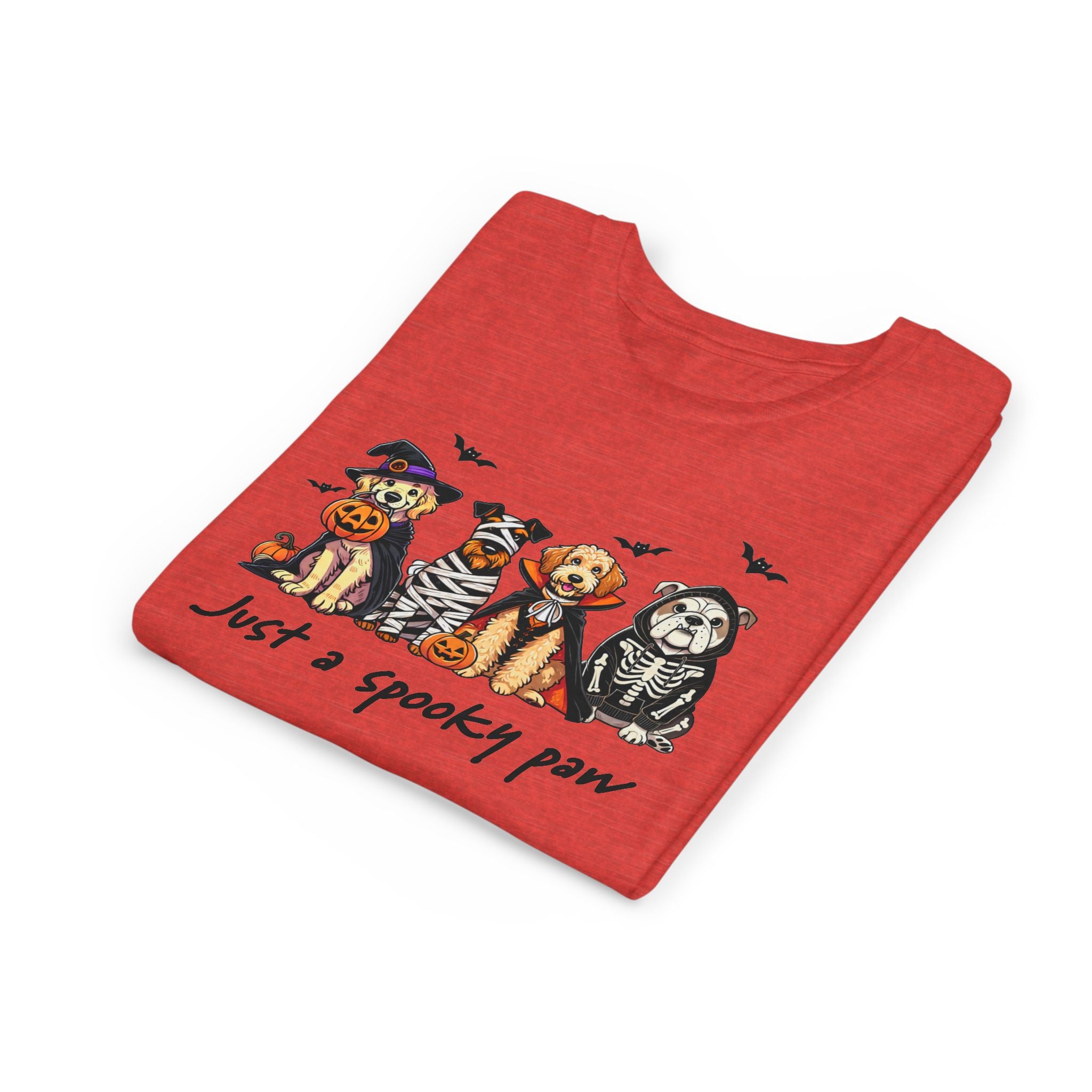 Spooky Paw Halloween Youth Tee