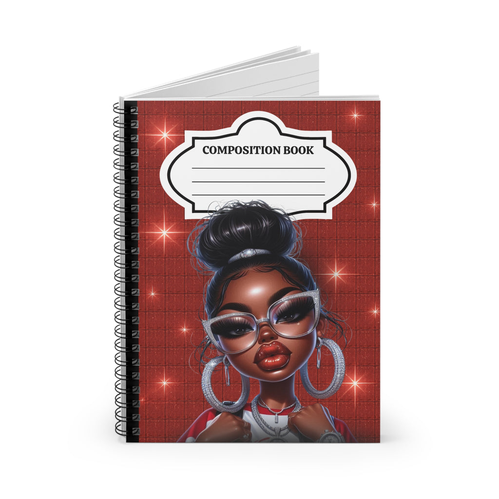 Red Bun Composition Notebook