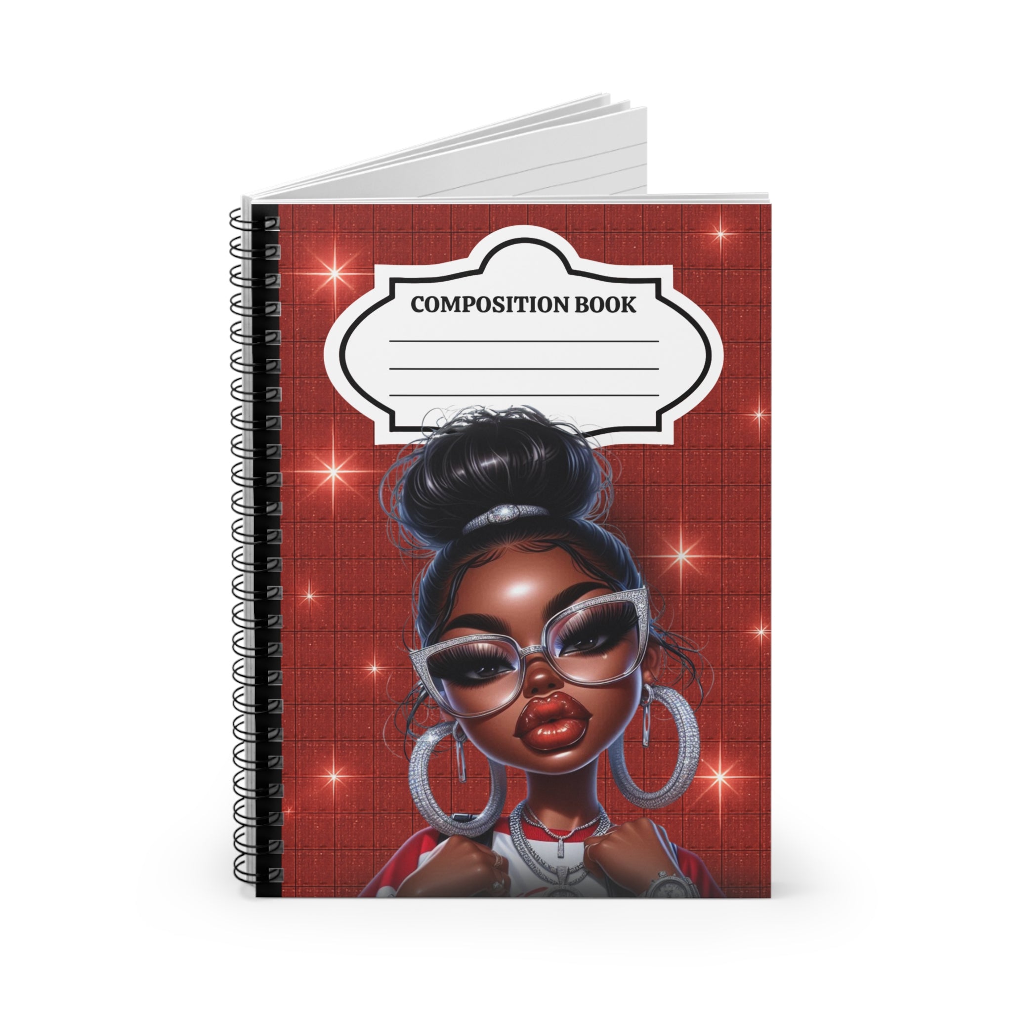 Red Bun Composition Notebook
