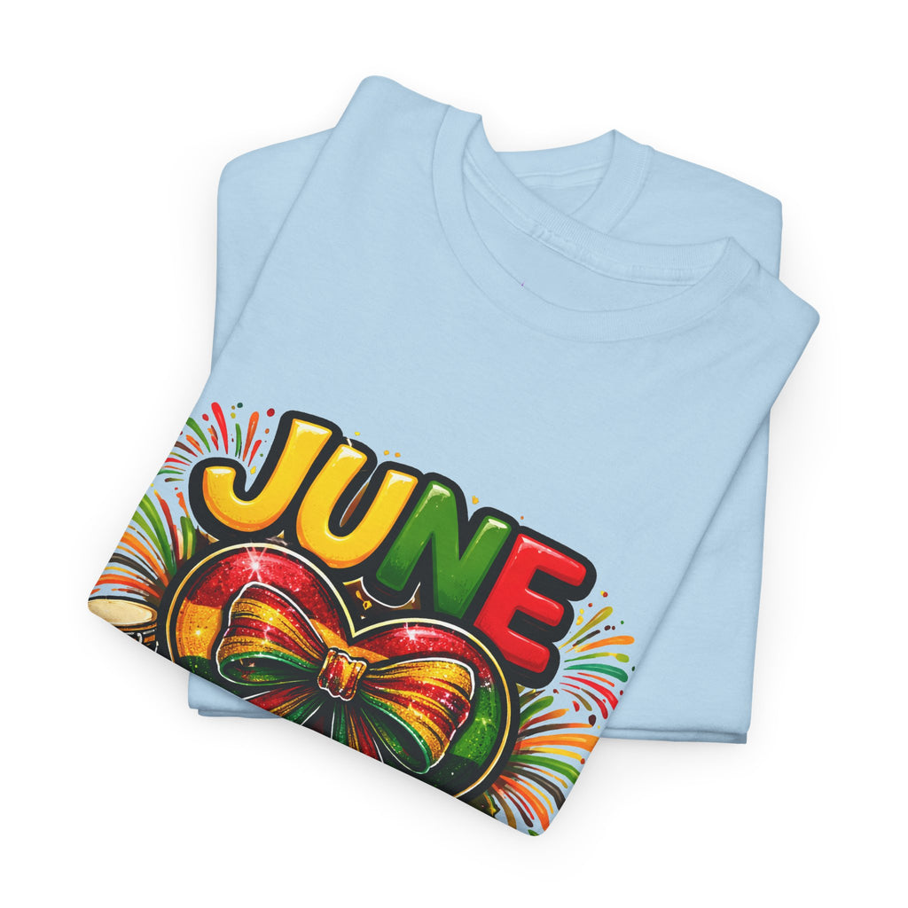 Juneteenth Celebration Ribbon & Drum Tee