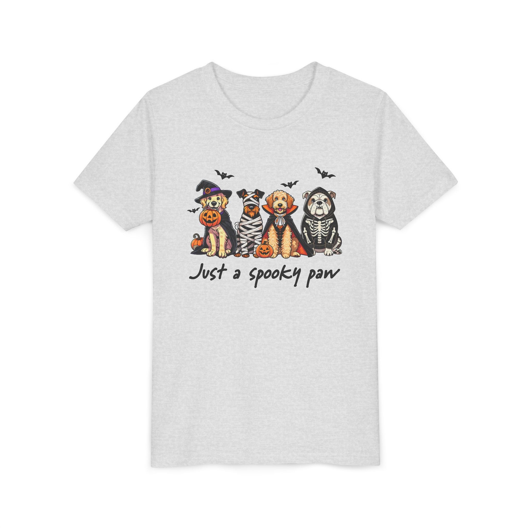 Spooky Paw Halloween Youth Tee