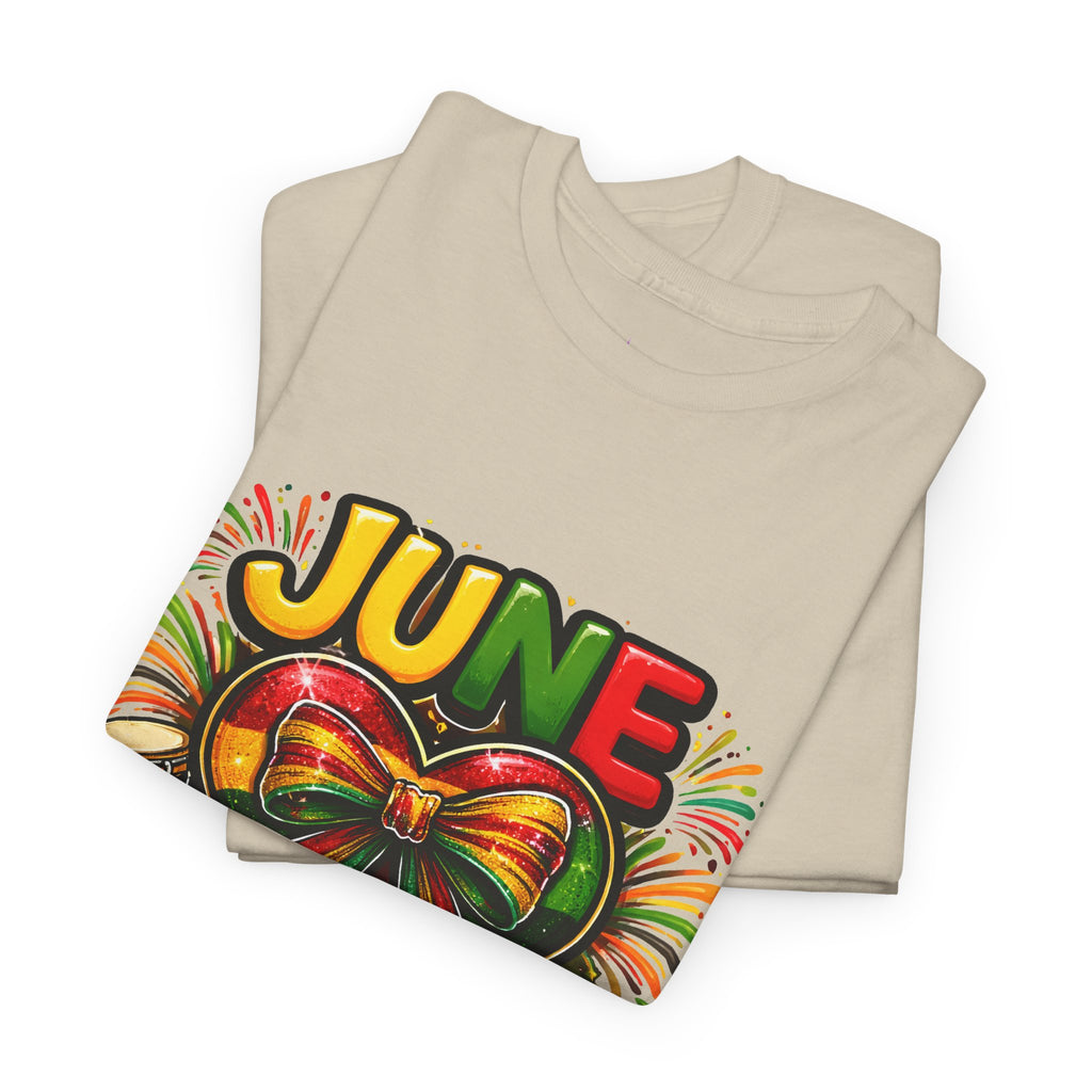 Juneteenth Celebration Ribbon & Drum Tee