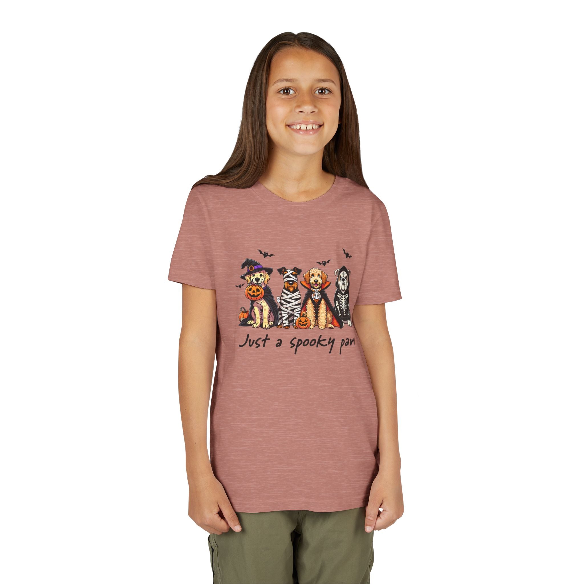 Spooky Paw Halloween Youth Tee
