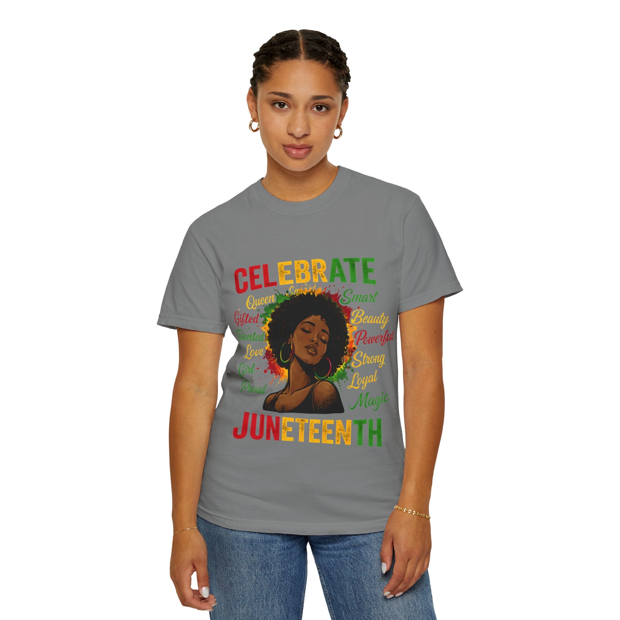 Juneteenth Celebration T-Shirt — Celebrate Juneteenth with Afrocentric Art & Empowering Words