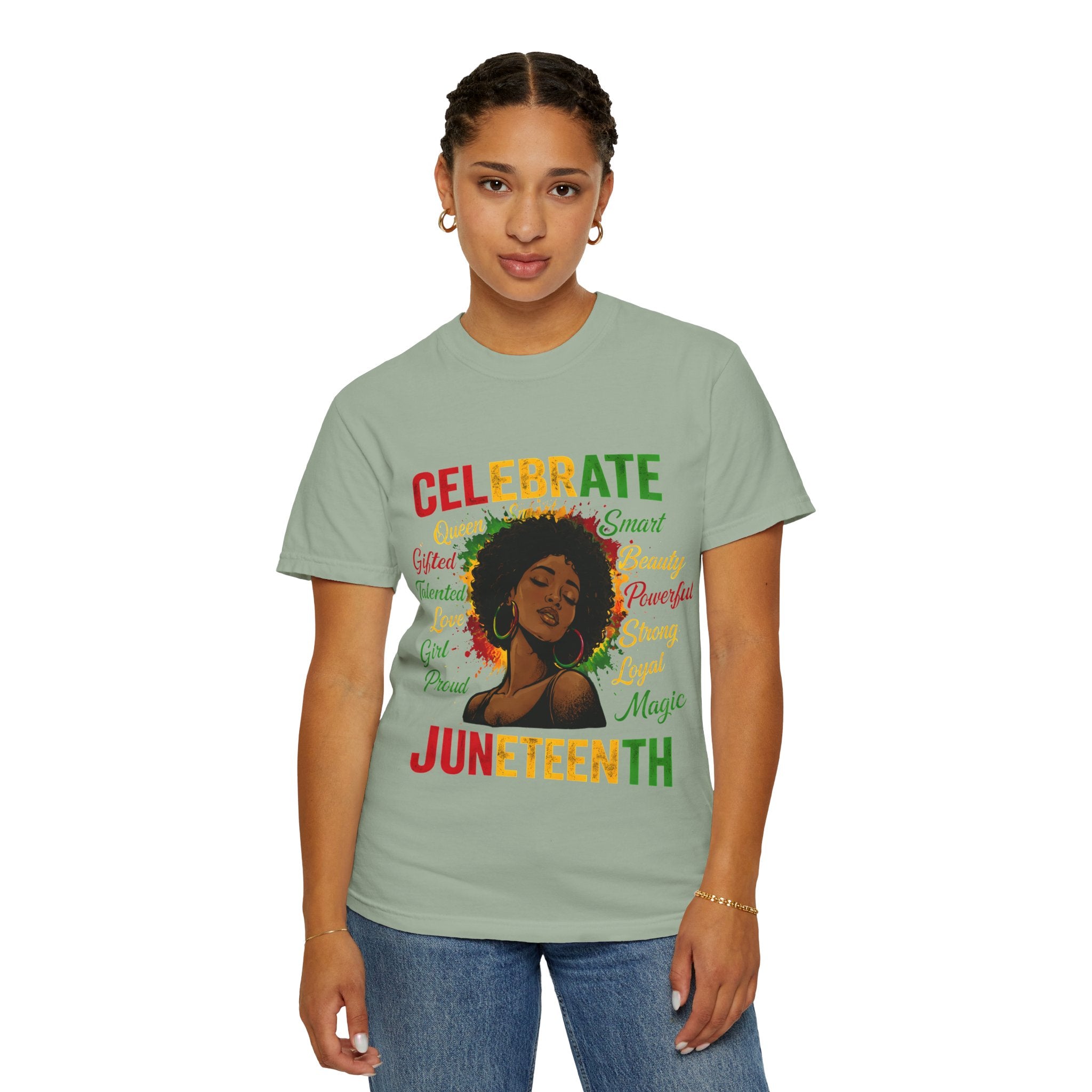 Juneteenth Celebration T-Shirt — Celebrate Juneteenth with Afrocentric Art & Empowering Words