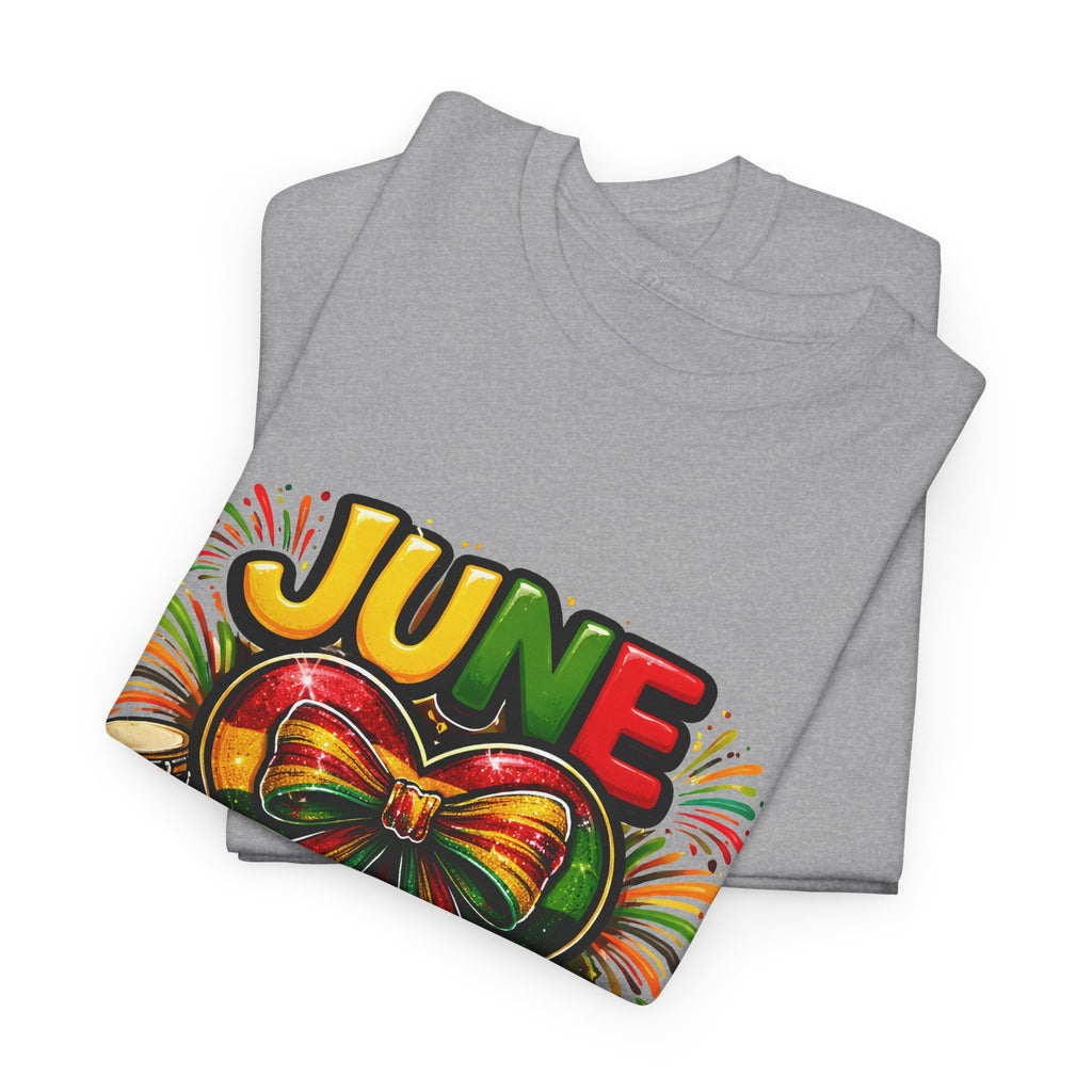 Juneteenth Celebration Ribbon & Drum Tee