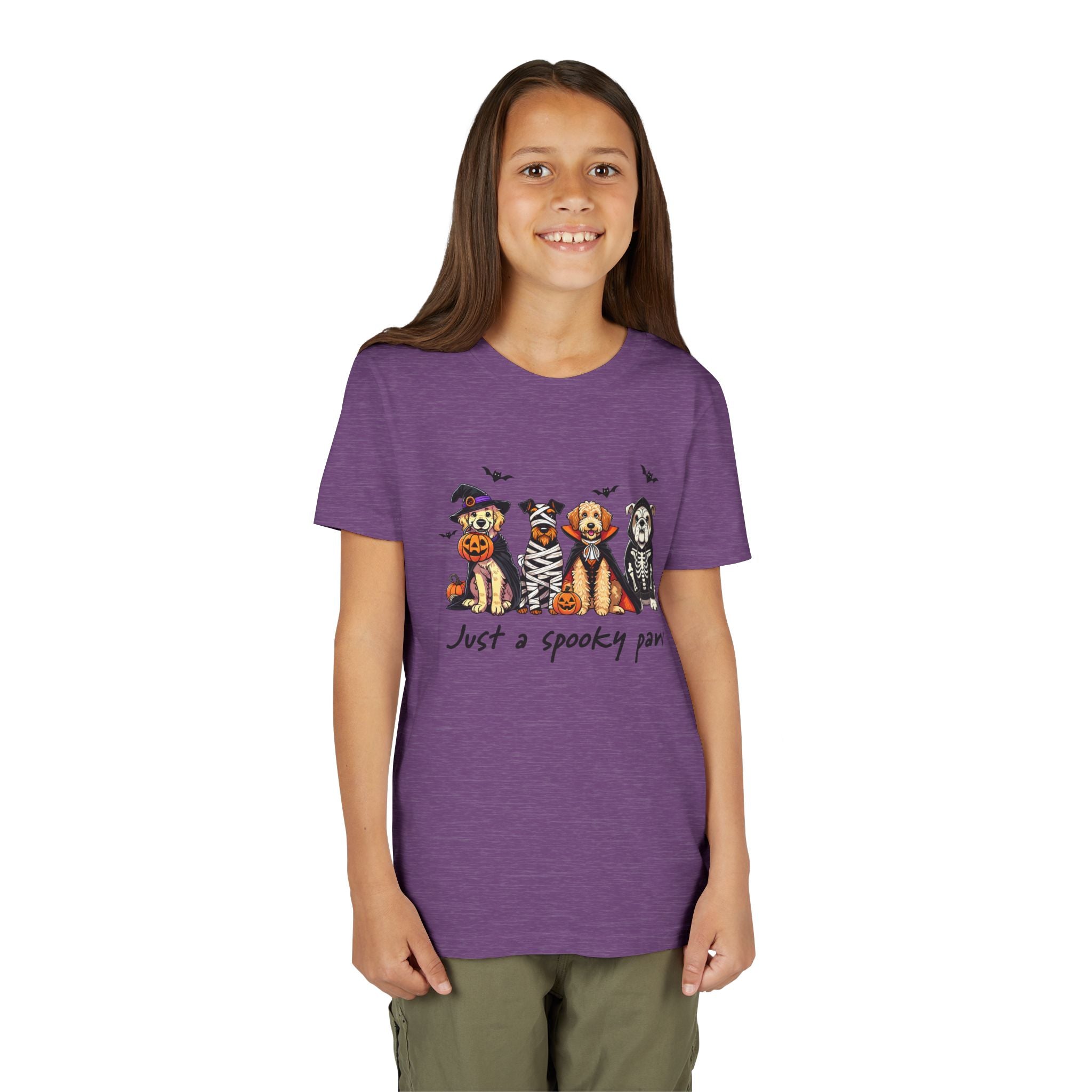 Spooky Paw Halloween Youth Tee