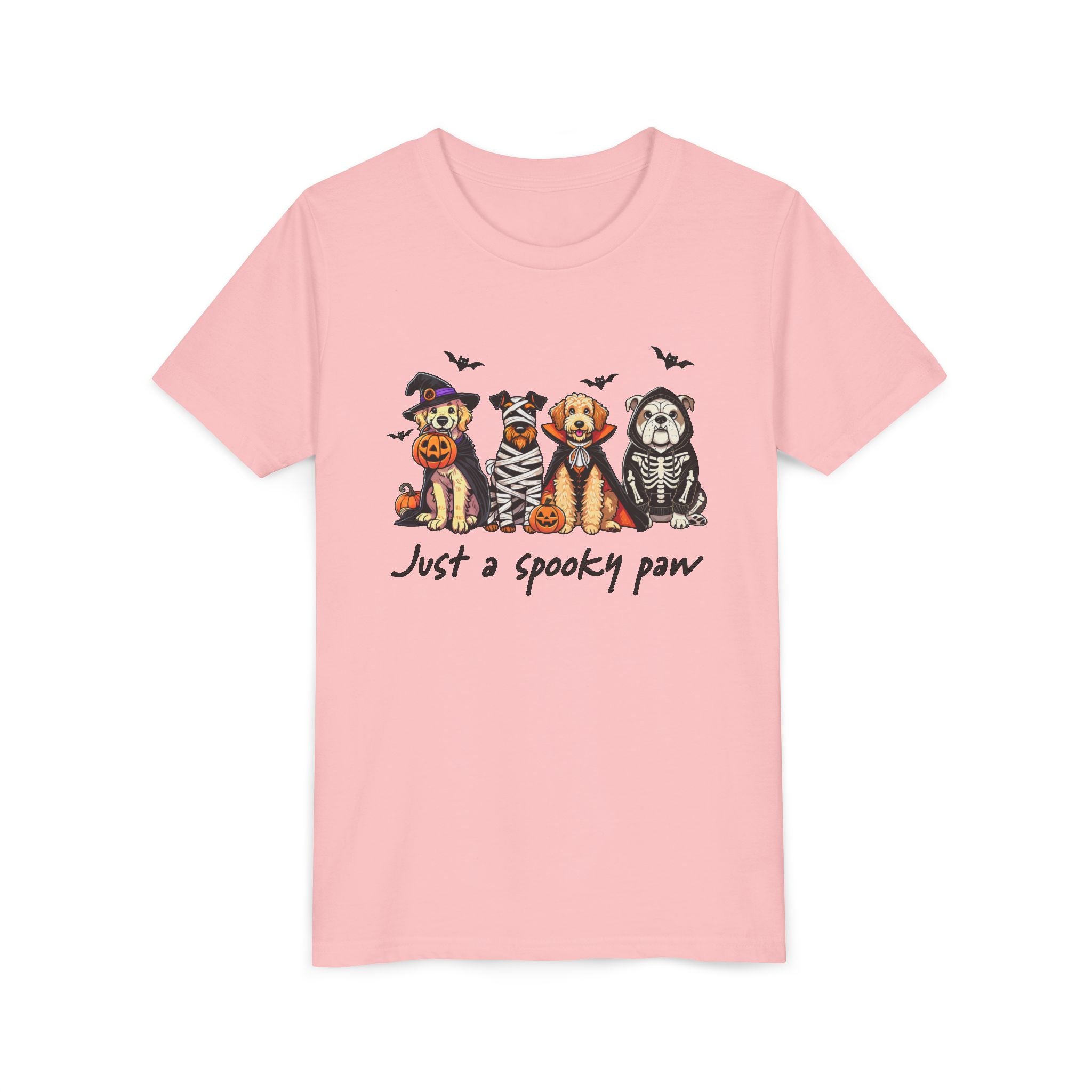 Spooky Paw Halloween Youth Tee