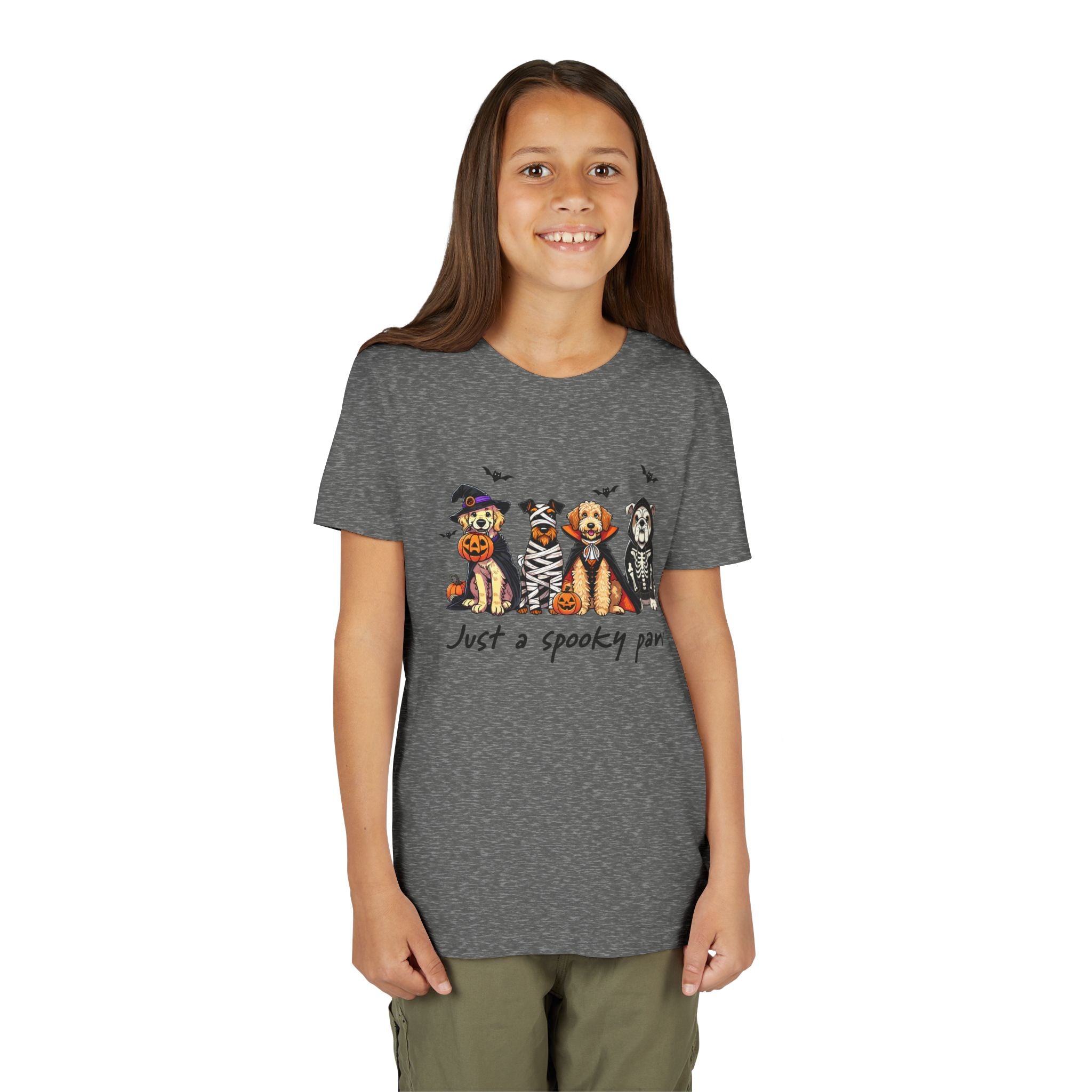 Spooky Paw Halloween Youth Tee