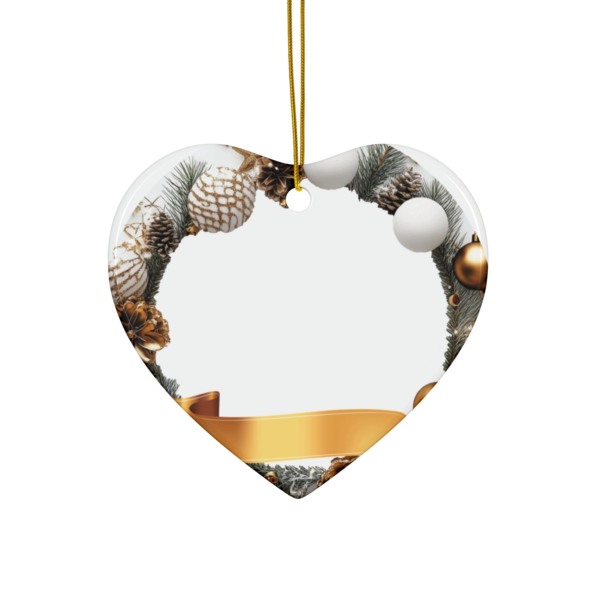 Pinecone & Gold Ribbon