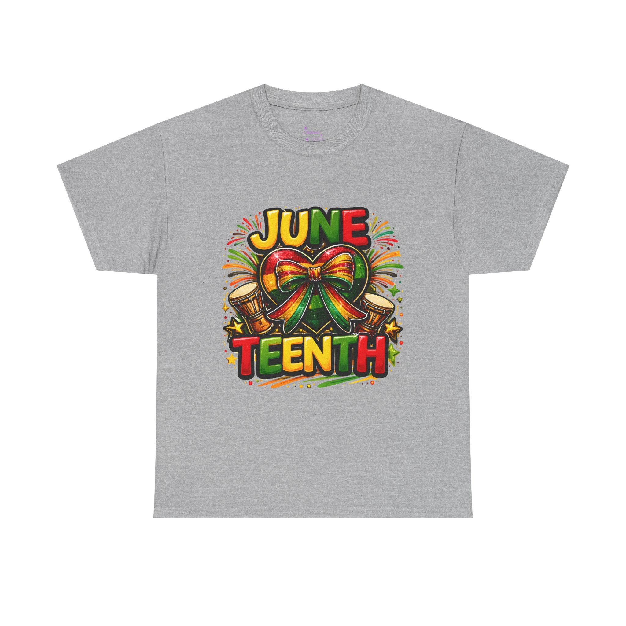 Juneteenth Celebration Ribbon & Drum Tee