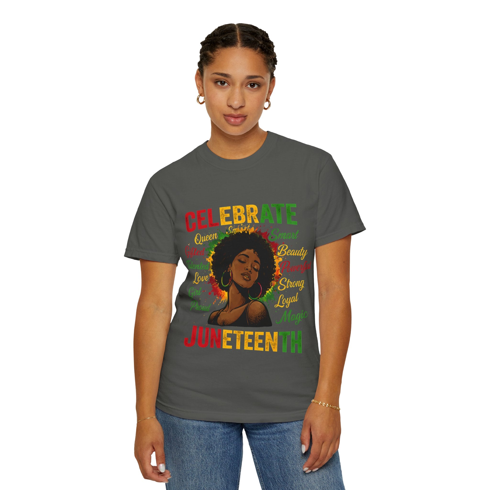 Juneteenth Celebration T-Shirt — Celebrate Juneteenth with Afrocentric Art & Empowering Words