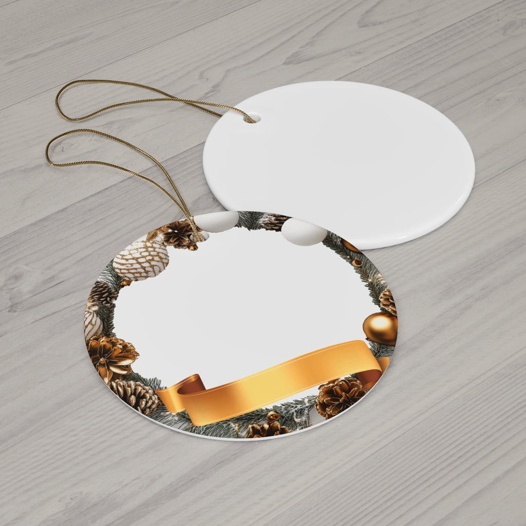Pinecone & Gold Ribbon