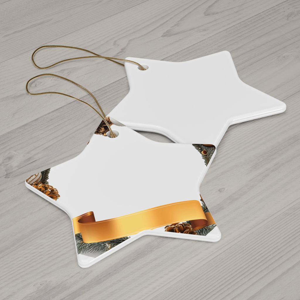 Pinecone & Gold Ribbon