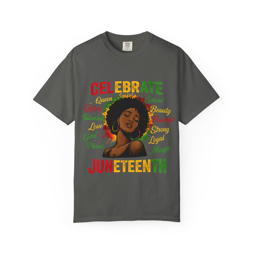 Juneteenth Celebration T-Shirt — Celebrate Juneteenth with Afrocentric Art & Empowering Words