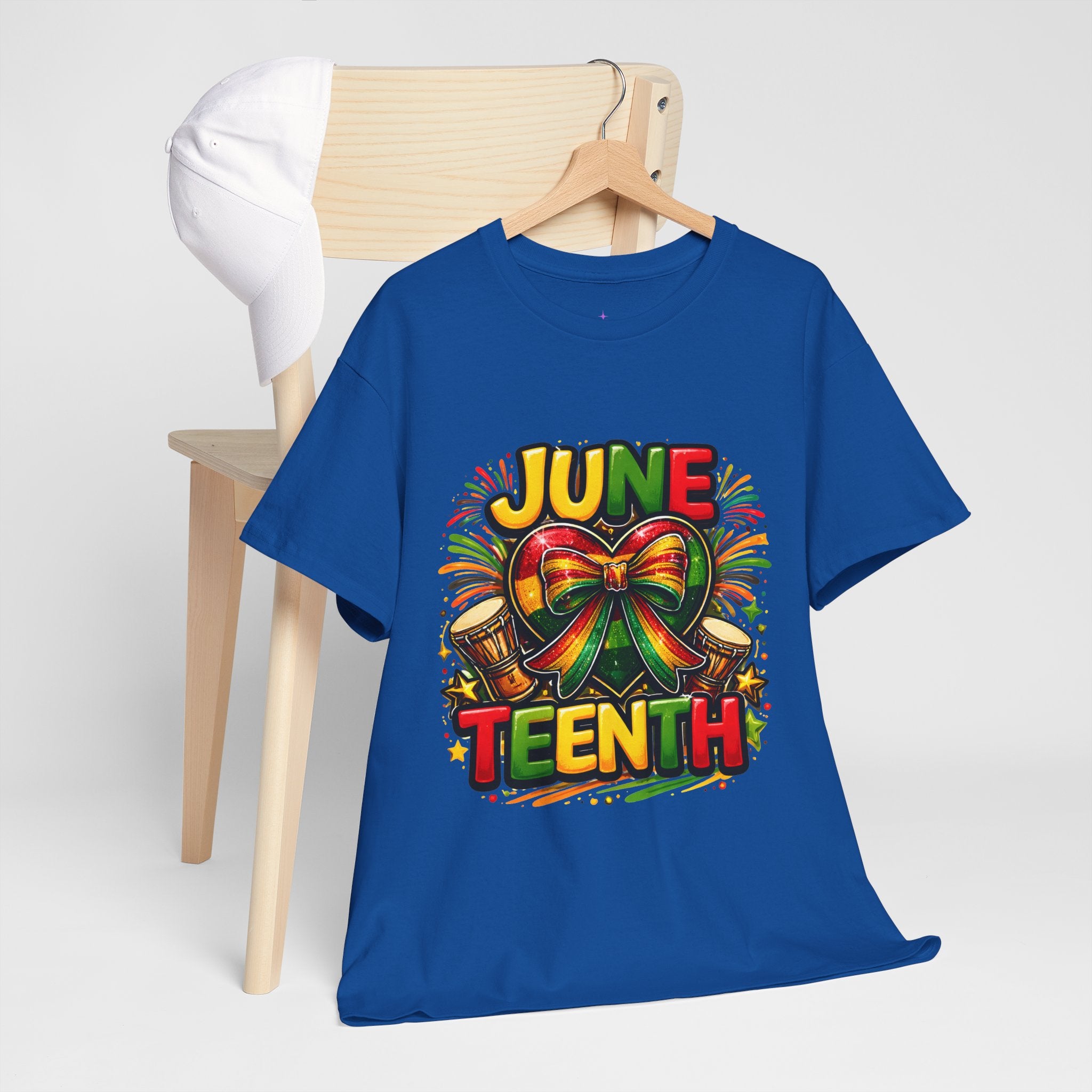 Juneteenth Celebration Ribbon & Drum Tee