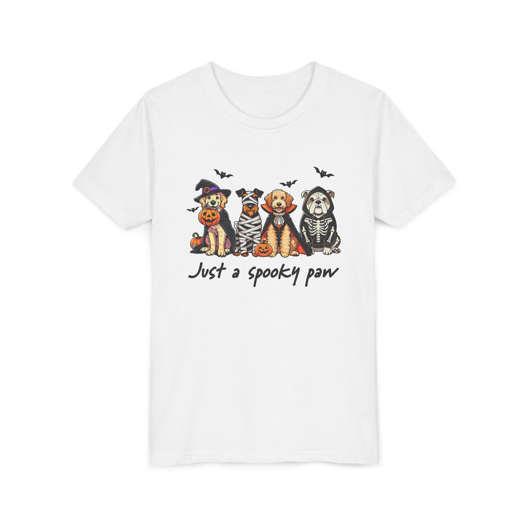 Spooky Paw Halloween Youth Tee