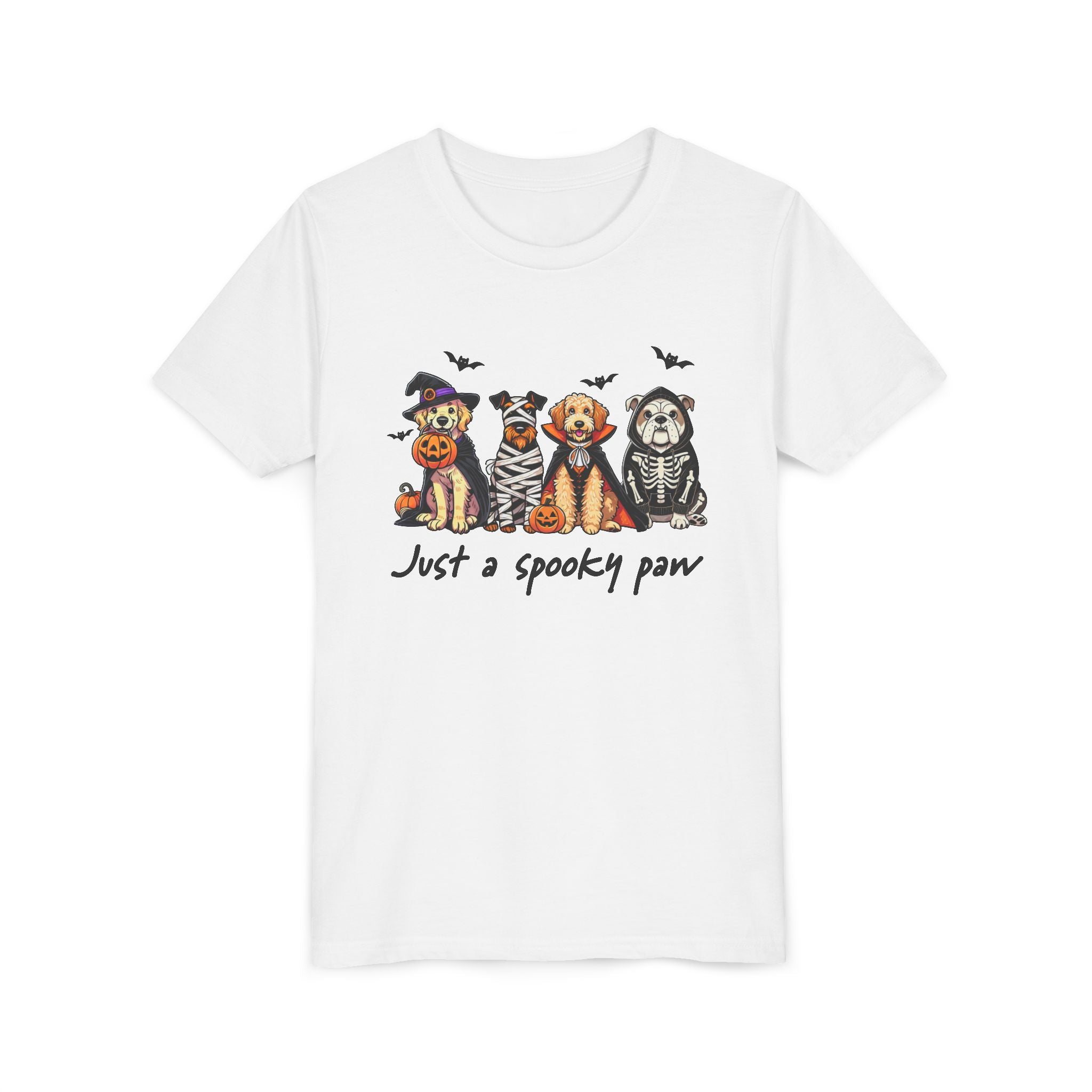 Spooky Paw Halloween Youth Tee