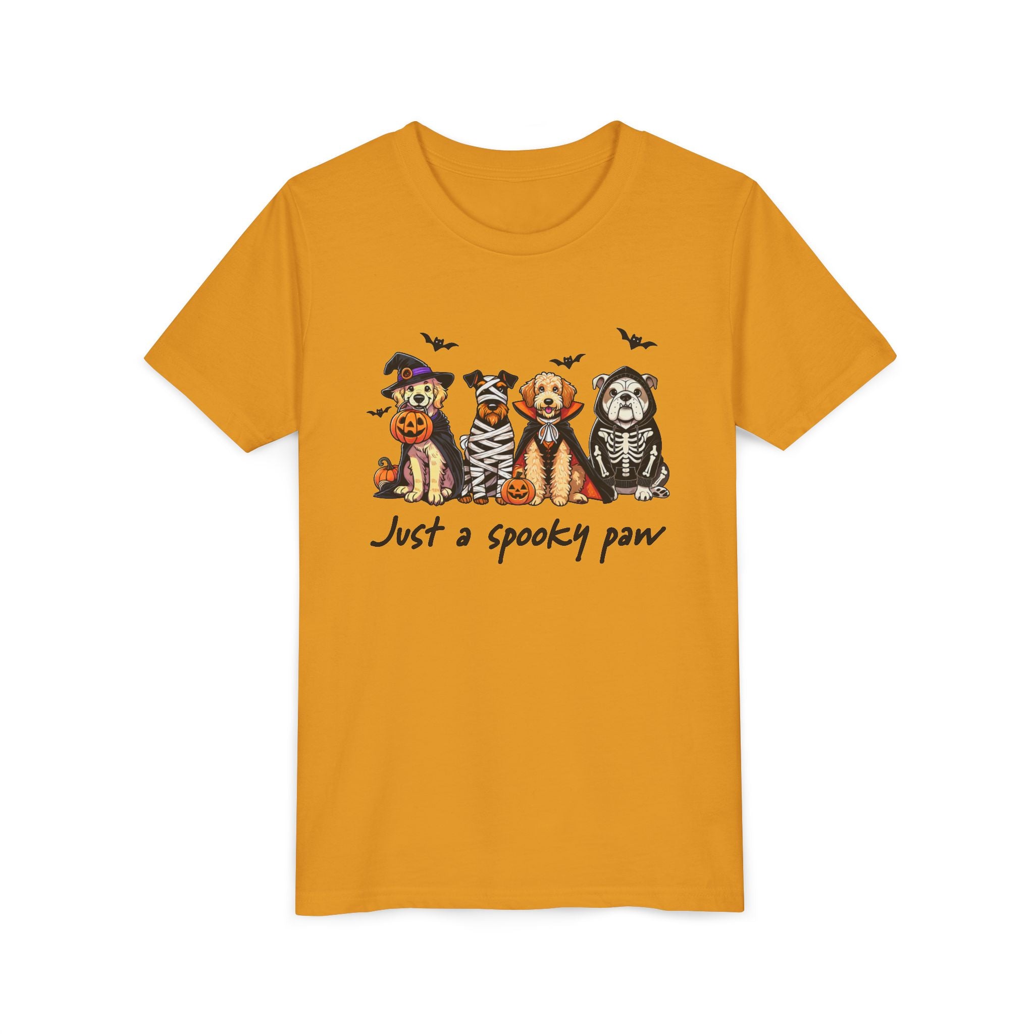 Spooky Paw Halloween Youth Tee