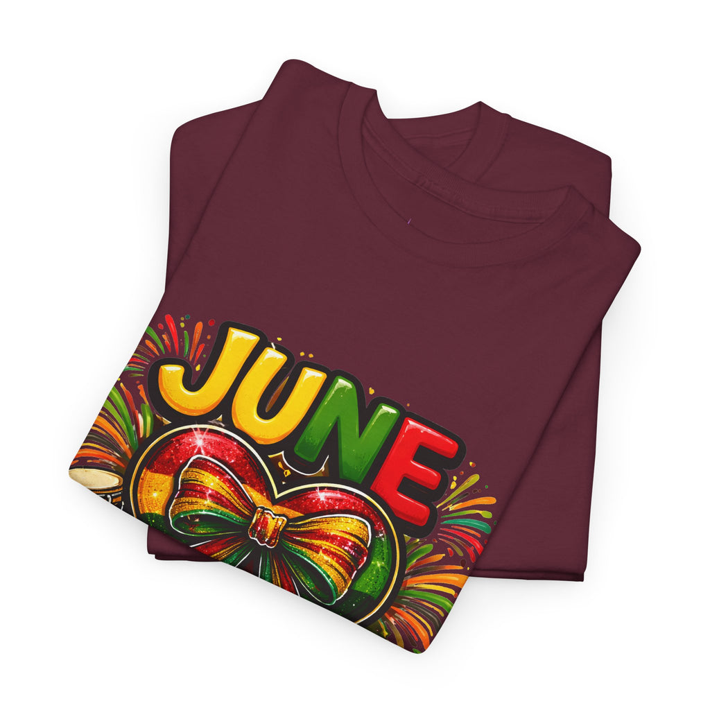 Juneteenth Celebration Ribbon & Drum Tee